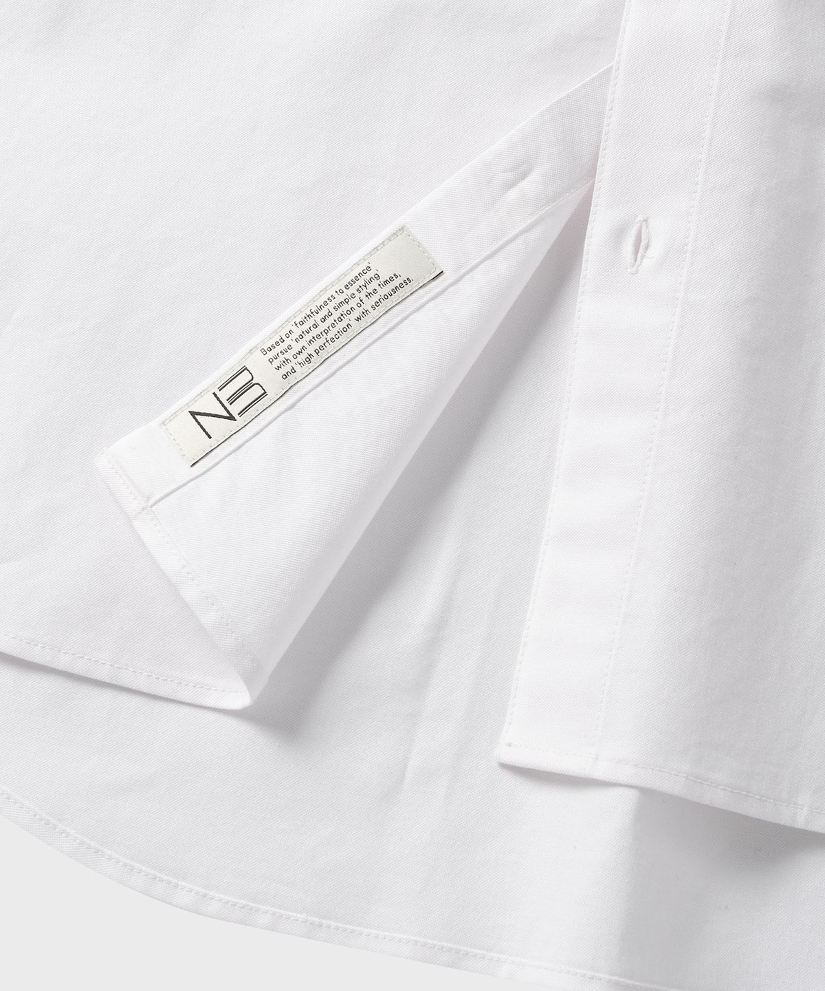 넌블랭크(NONBLANK) 에센셜 옥스포드 드레스 셔츠_WHITE