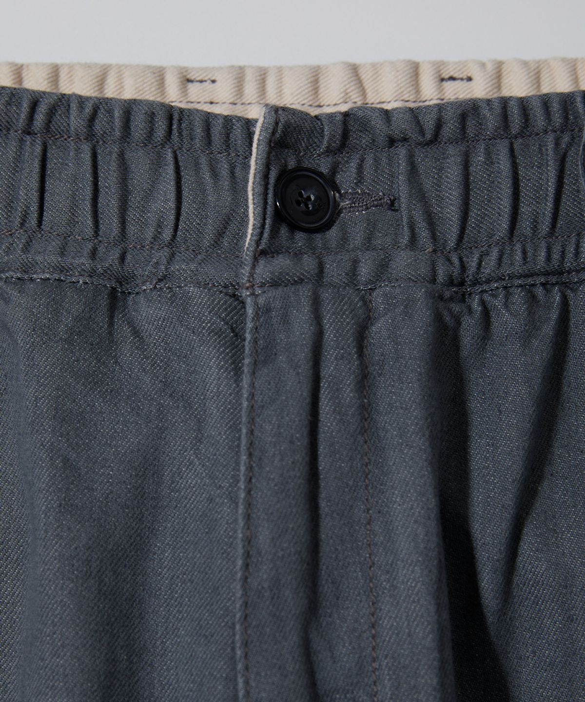 홀리선(HORLISUN) Cove Drape Loose Denim Pants Gray