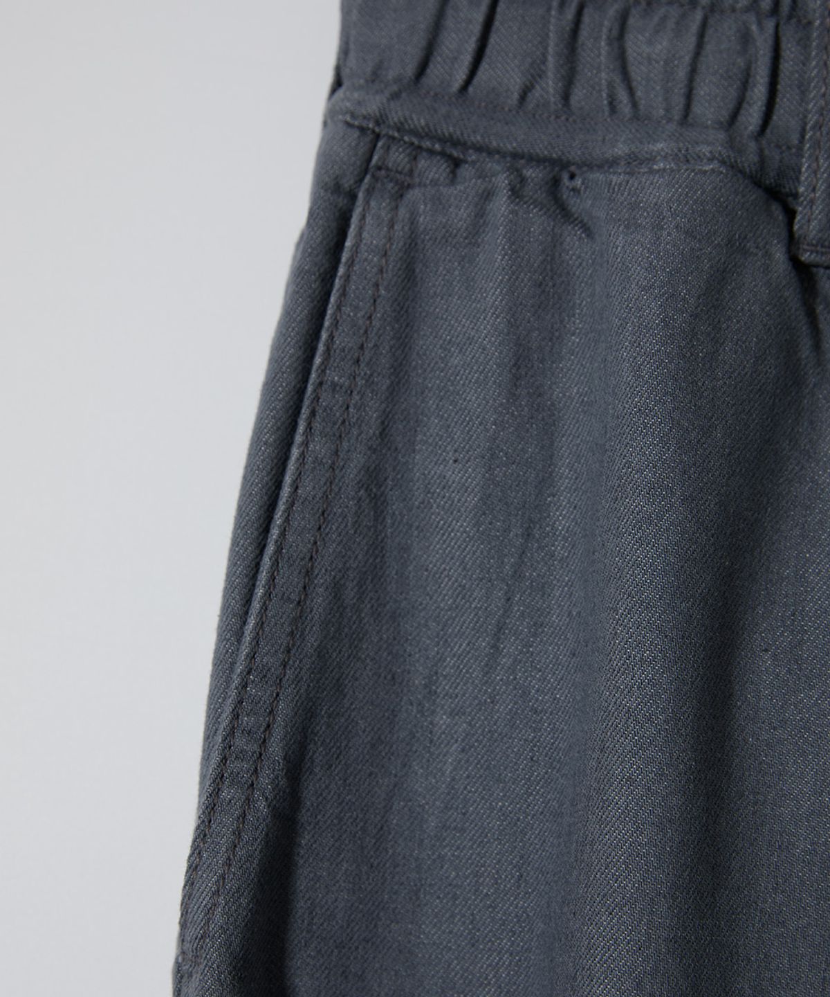 홀리선(HORLISUN) Cove Drape Loose Denim Pants Gray