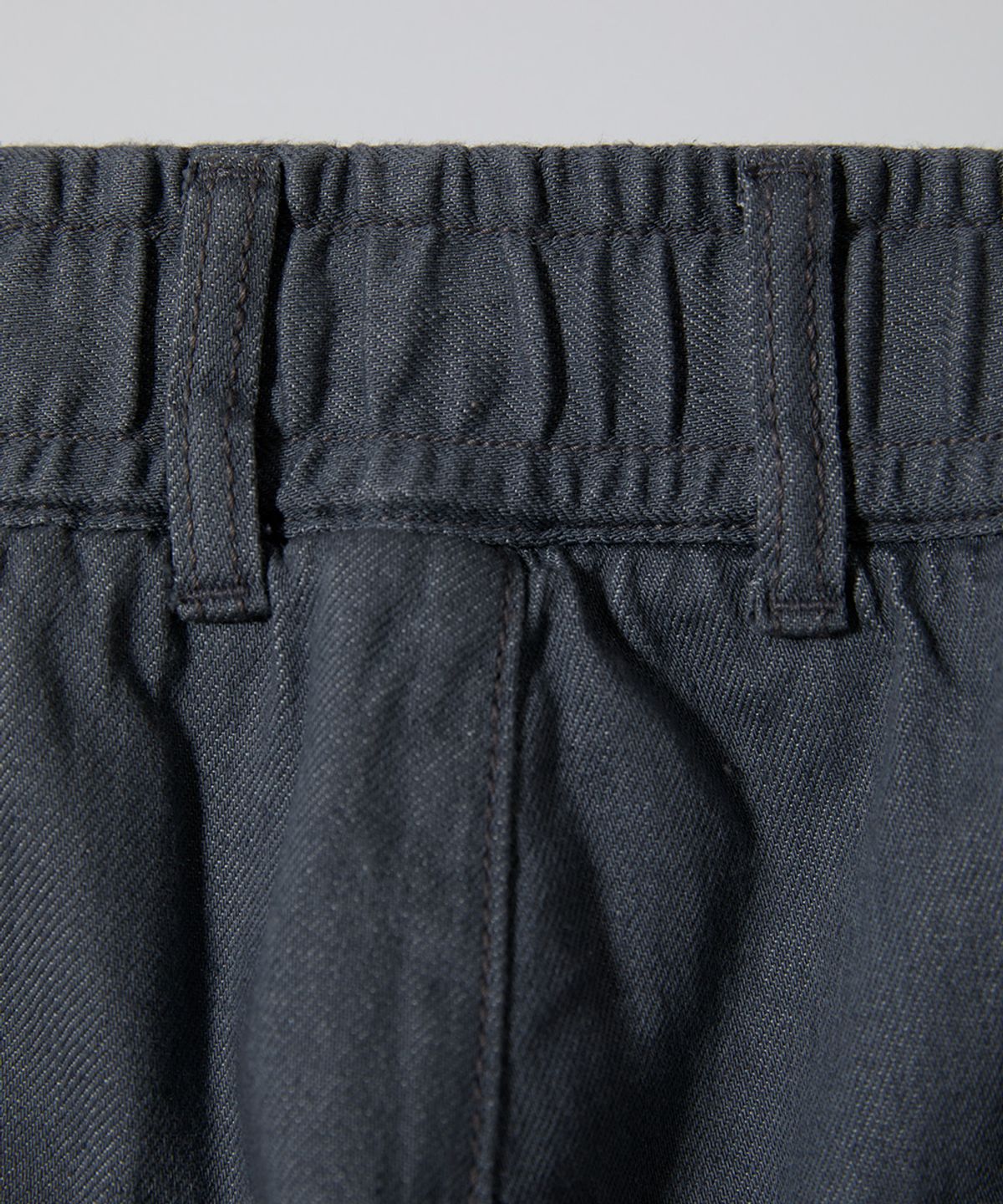 홀리선(HORLISUN) Cove Drape Loose Denim Pants Gray