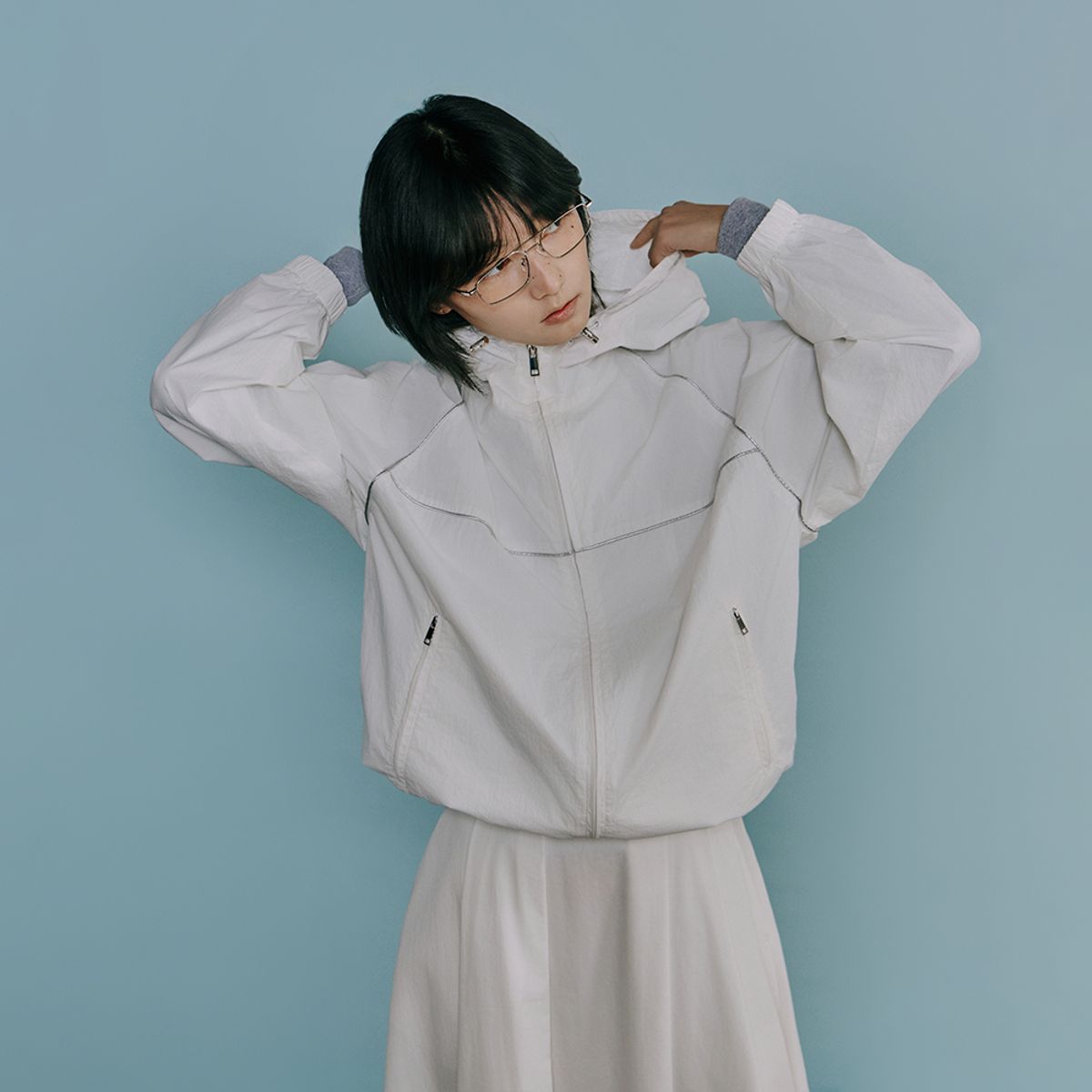랩(LAP) 후드 바람막이 점퍼 AS1WZ263