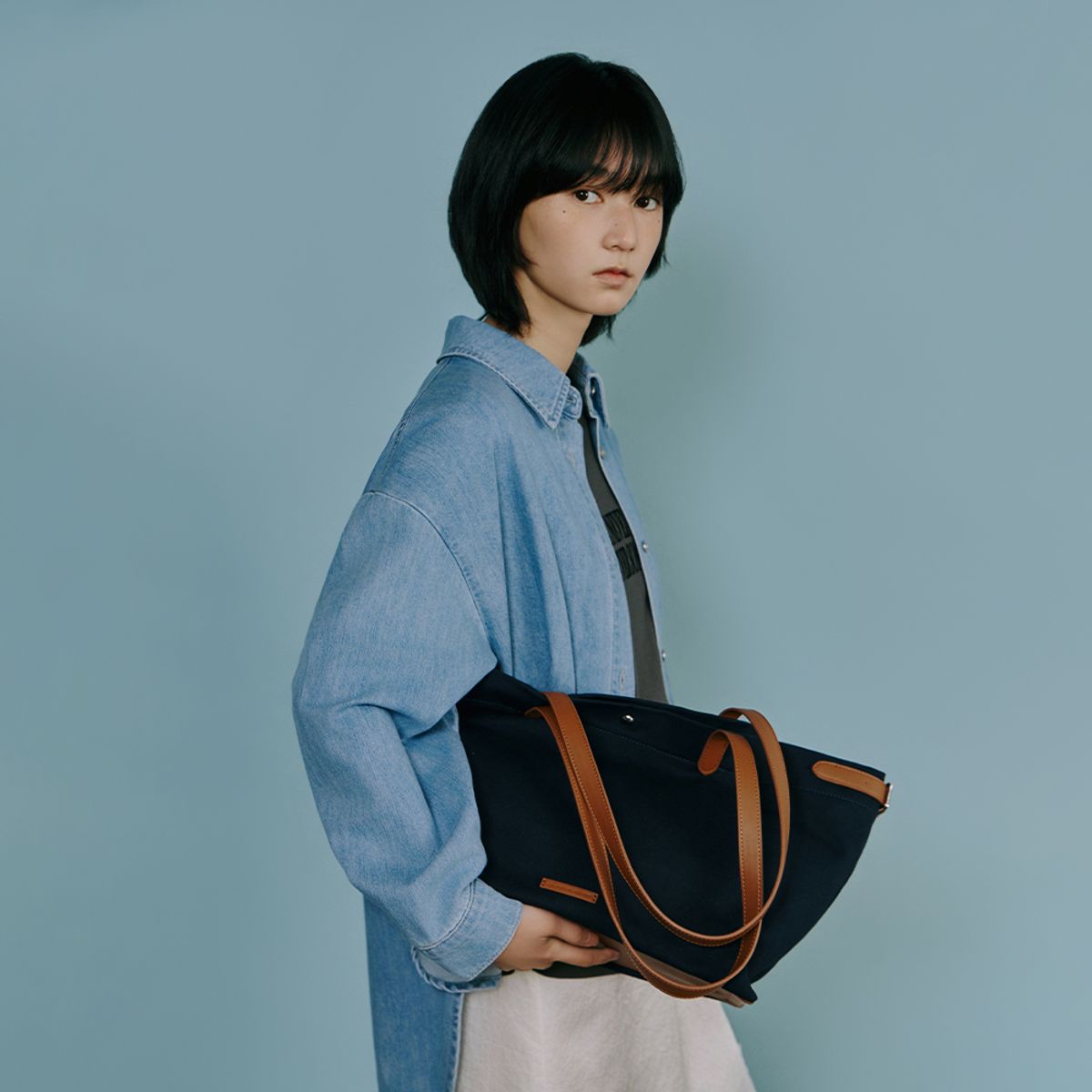 랩(LAP) CASUAL CANVAS BIG BAG AS7AB224