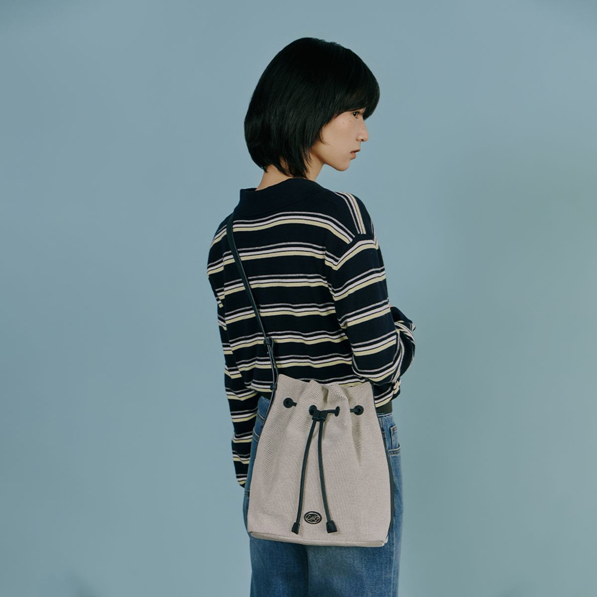 랩(LAP) VOYAGE CANVAS BUCKET BAG AS7AB244