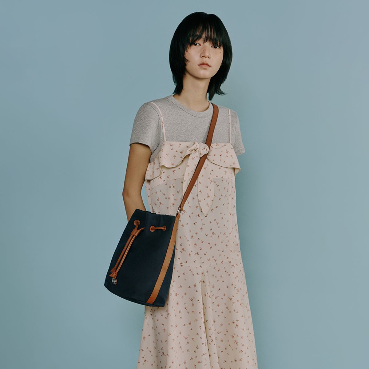 랩(LAP) VOYAGE CANVAS BUCKET BAG AS7AB244