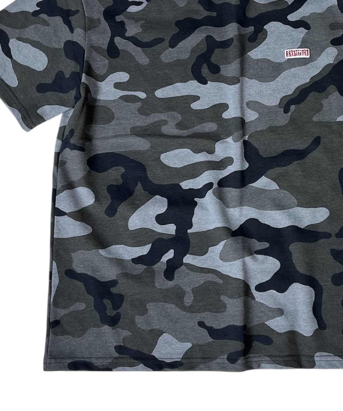 스케이터락(SK8ER ROCK) Pique Camouflage T-shirt ((gray khaki))