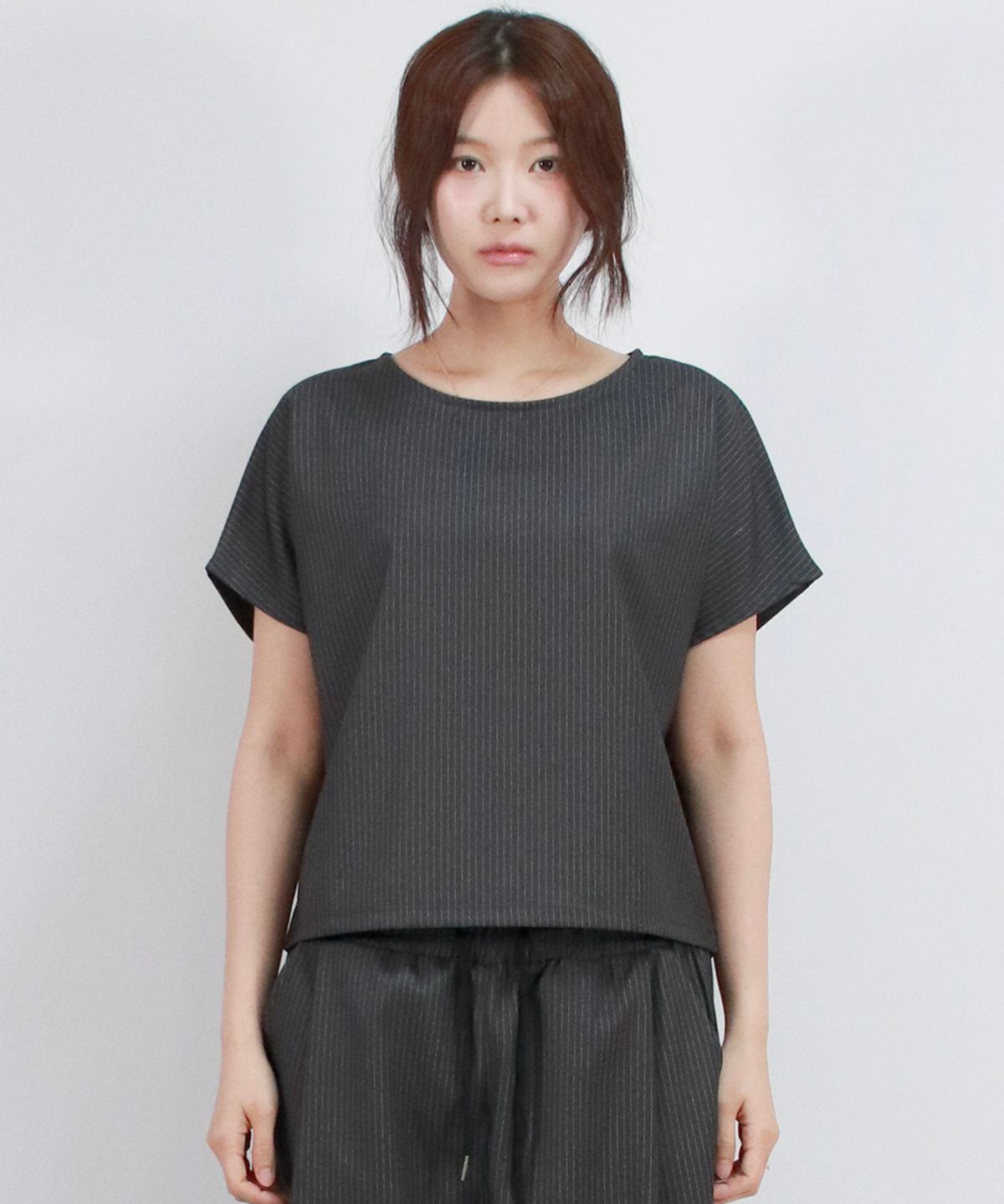 드마크(DEMARC) Pin Stripe Mini French Shirt