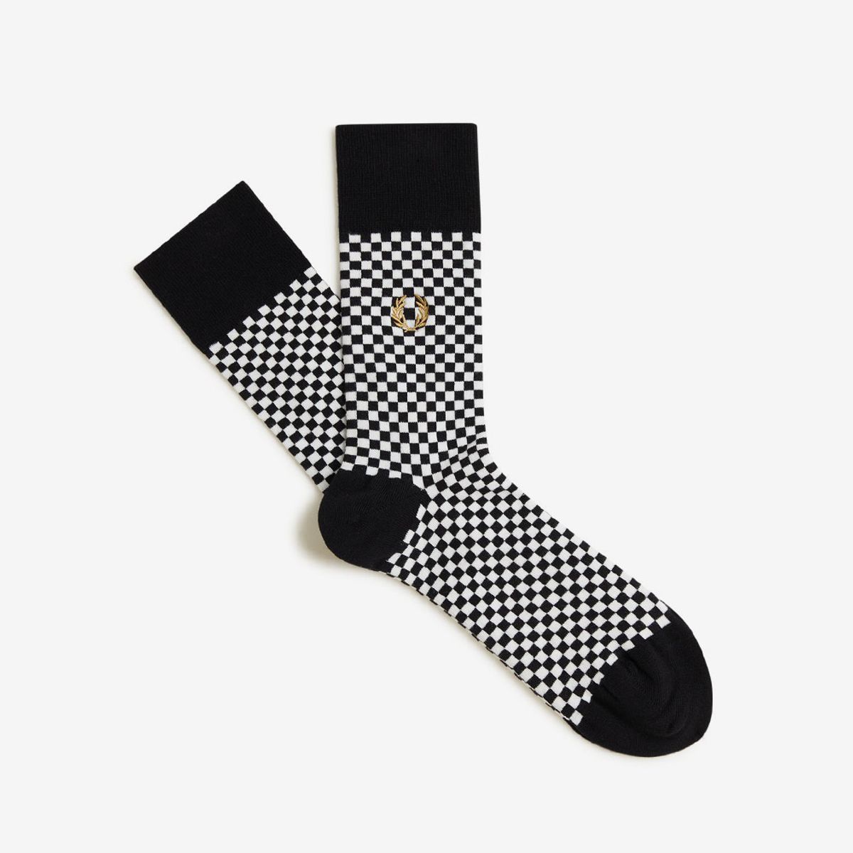 프레드페리(FRED PERRY) 마이크로 체커보드 삭스 - 블랙 CFPU2612148-220