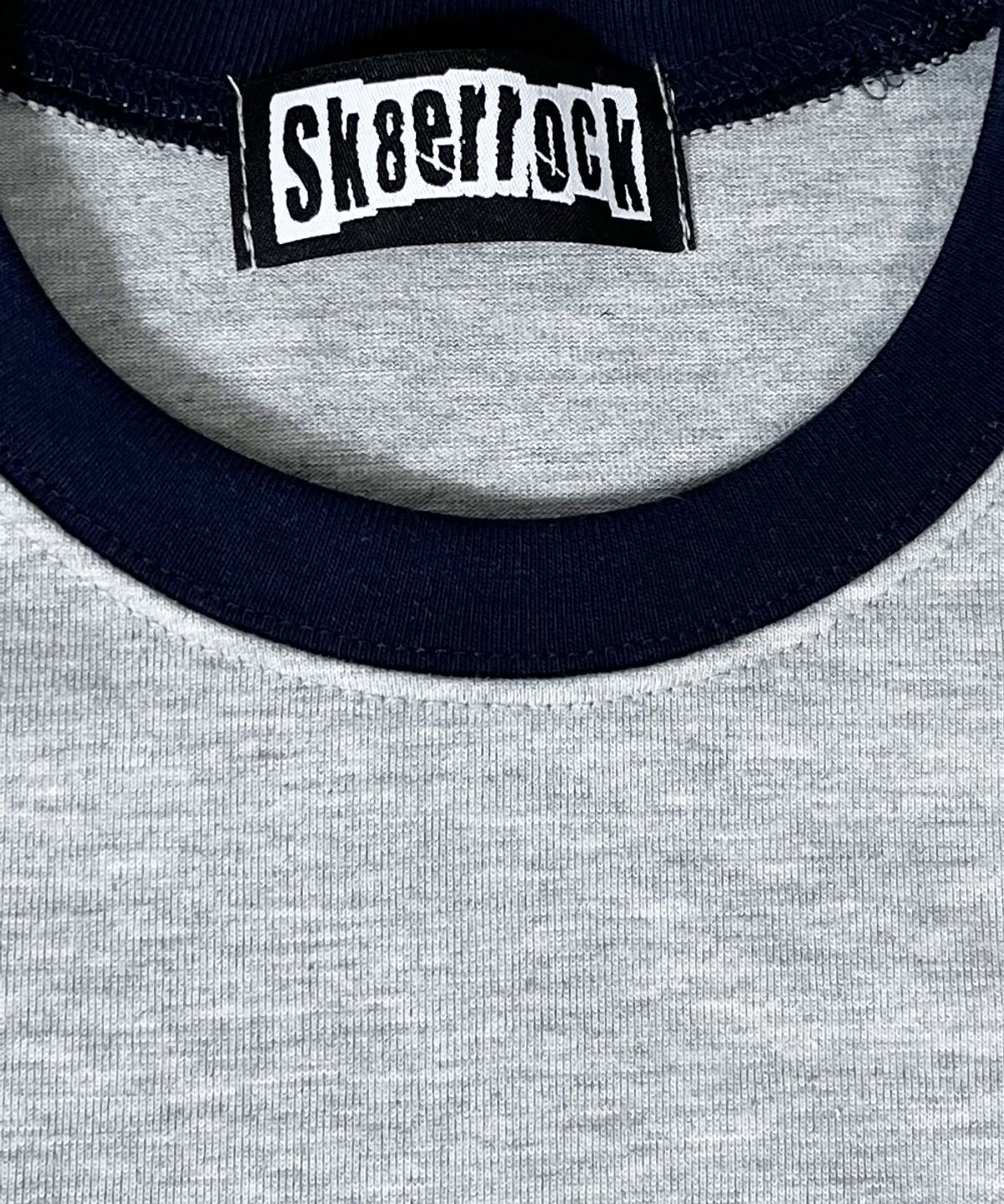 스케이터락(SK8ER ROCK) Pocket Ringer T-shirt ((melange gray*navy))