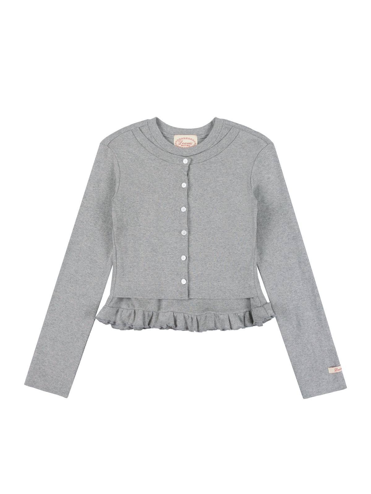 디어시스(Dearsis) Layerd Frill Cardigan (Gray)