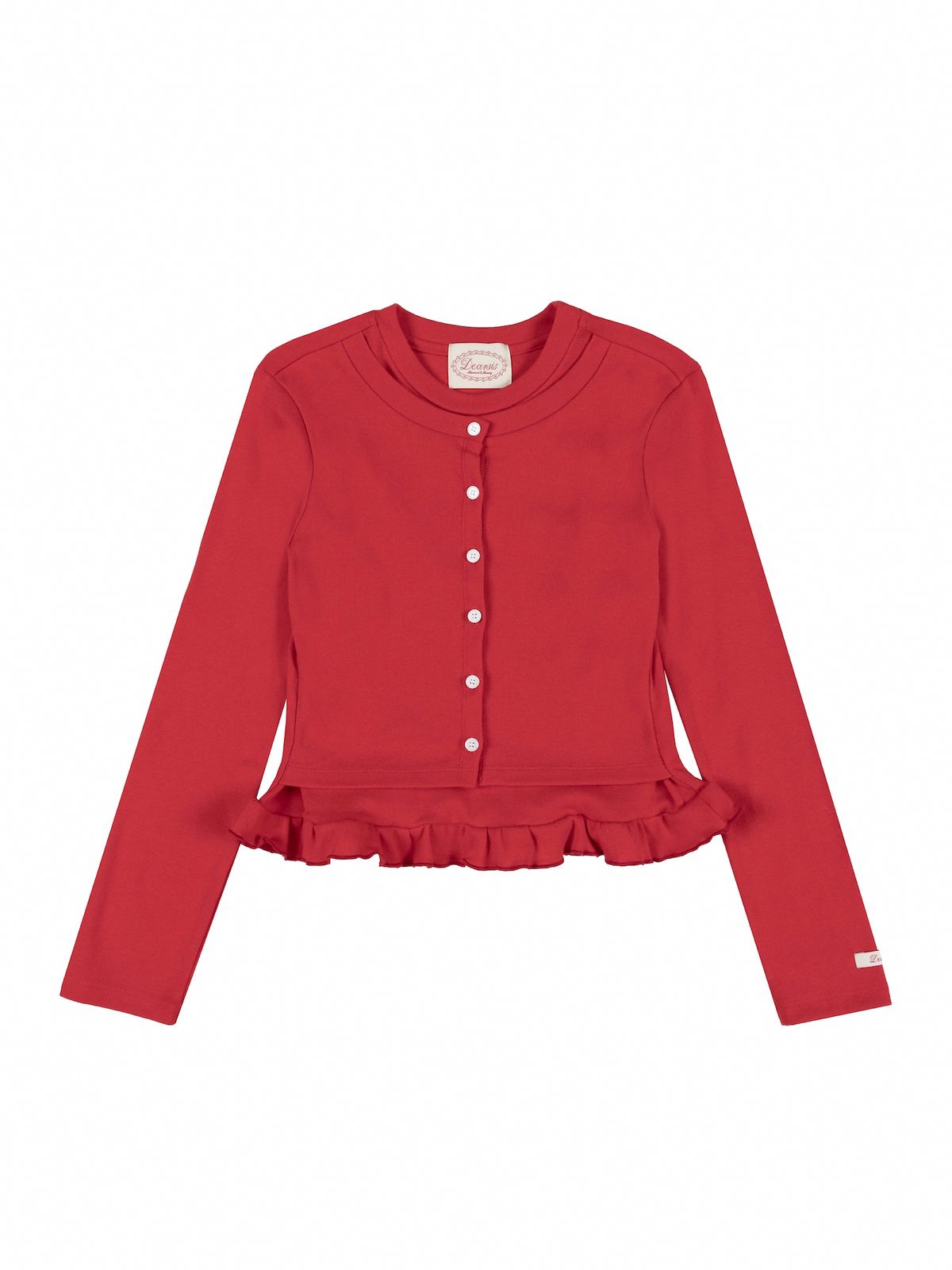 디어시스(Dearsis) Layerd Frill Cardigan (Red)