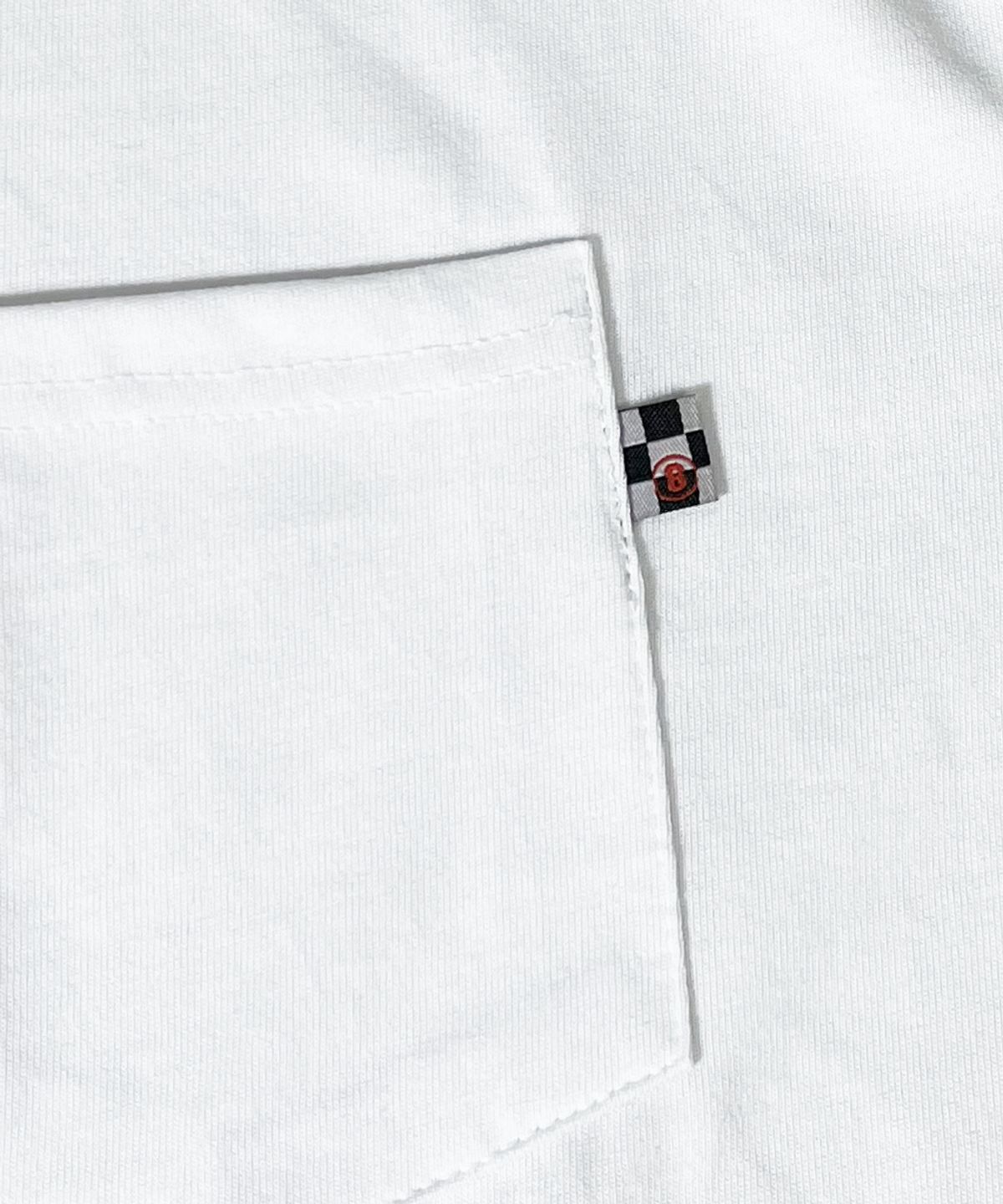 스케이터락(SK8ER ROCK) Pocket Ringer T-shirt ((white*black))
