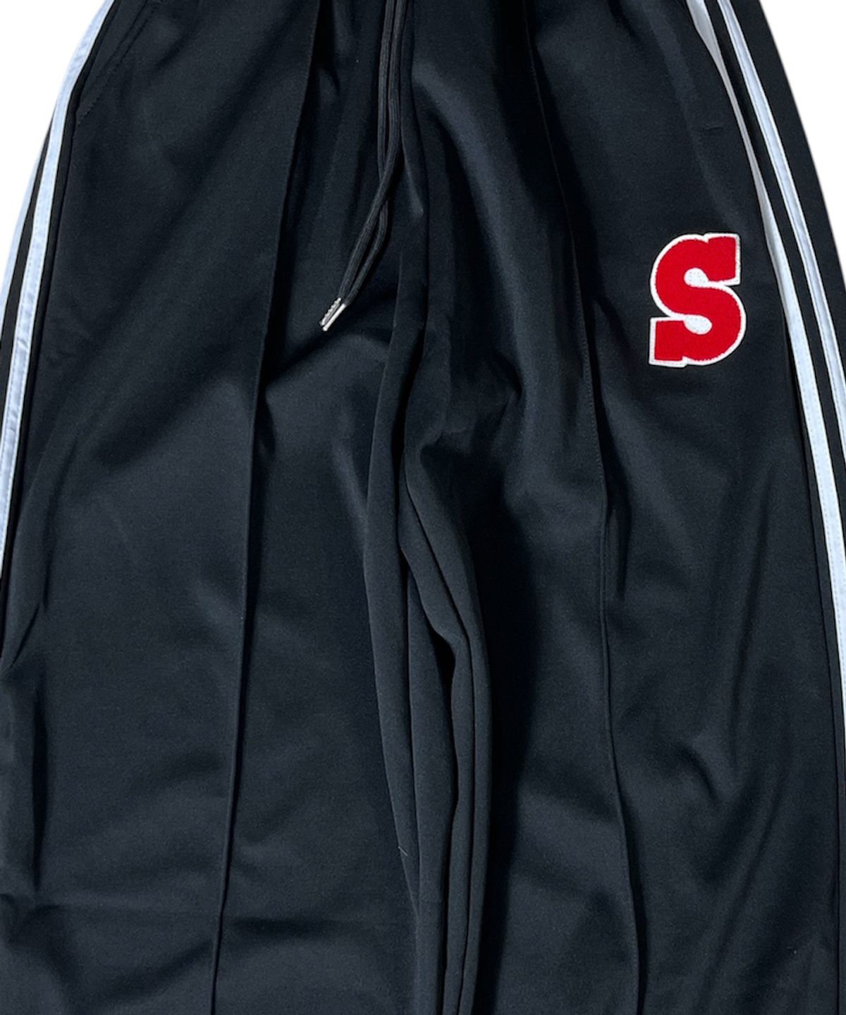 스케이터락(SK8ER ROCK) Side Stripe Wide Track Pants ((Black))