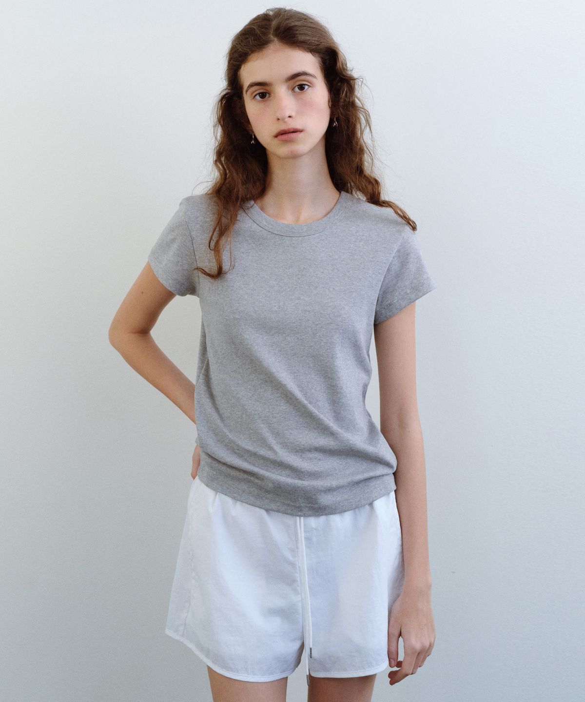 유라고(URAGO) [2PACK] Essential half t-shirt