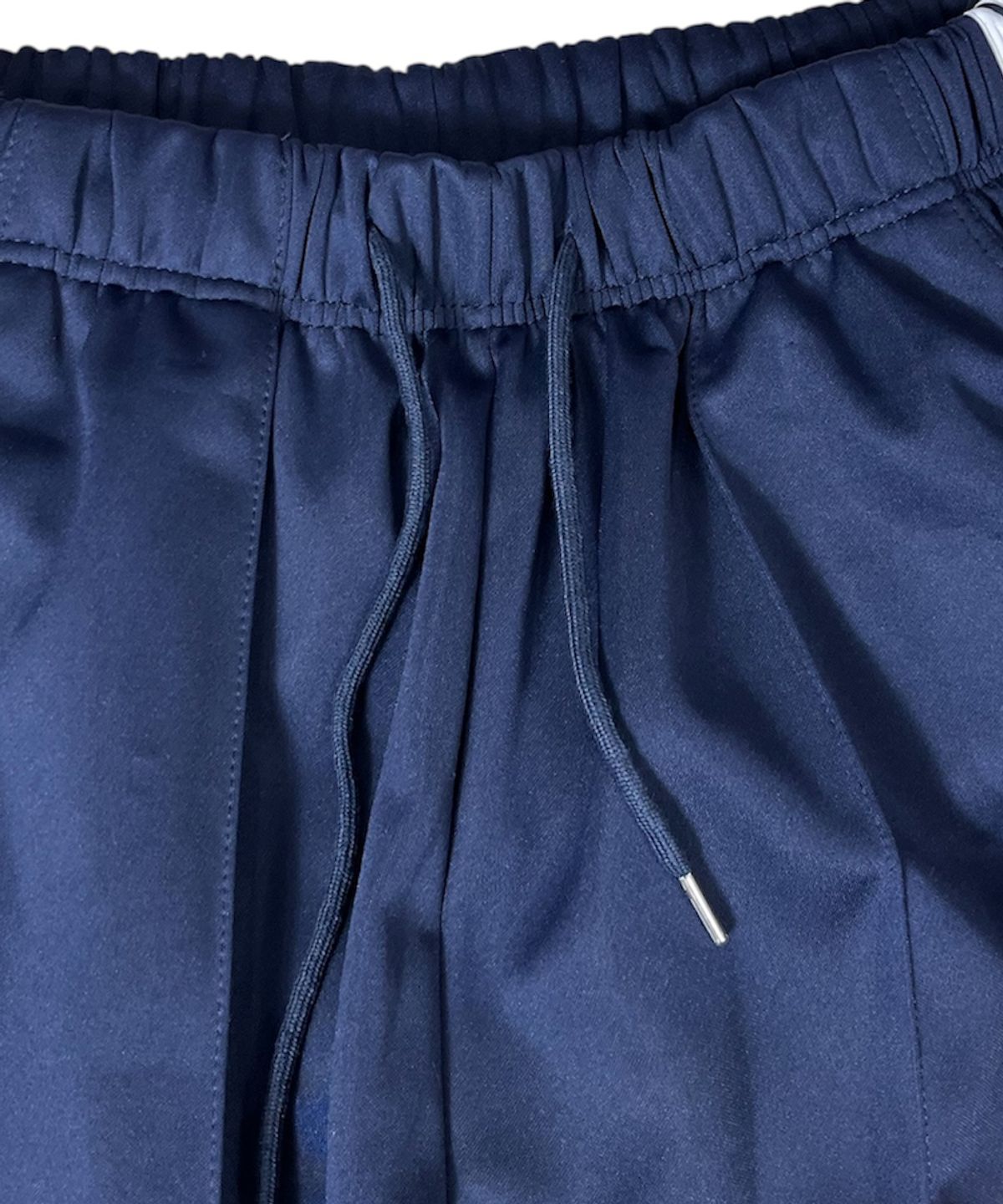 스케이터락(SK8ER ROCK) Side Stripe Wide Track Pants ((Navy))