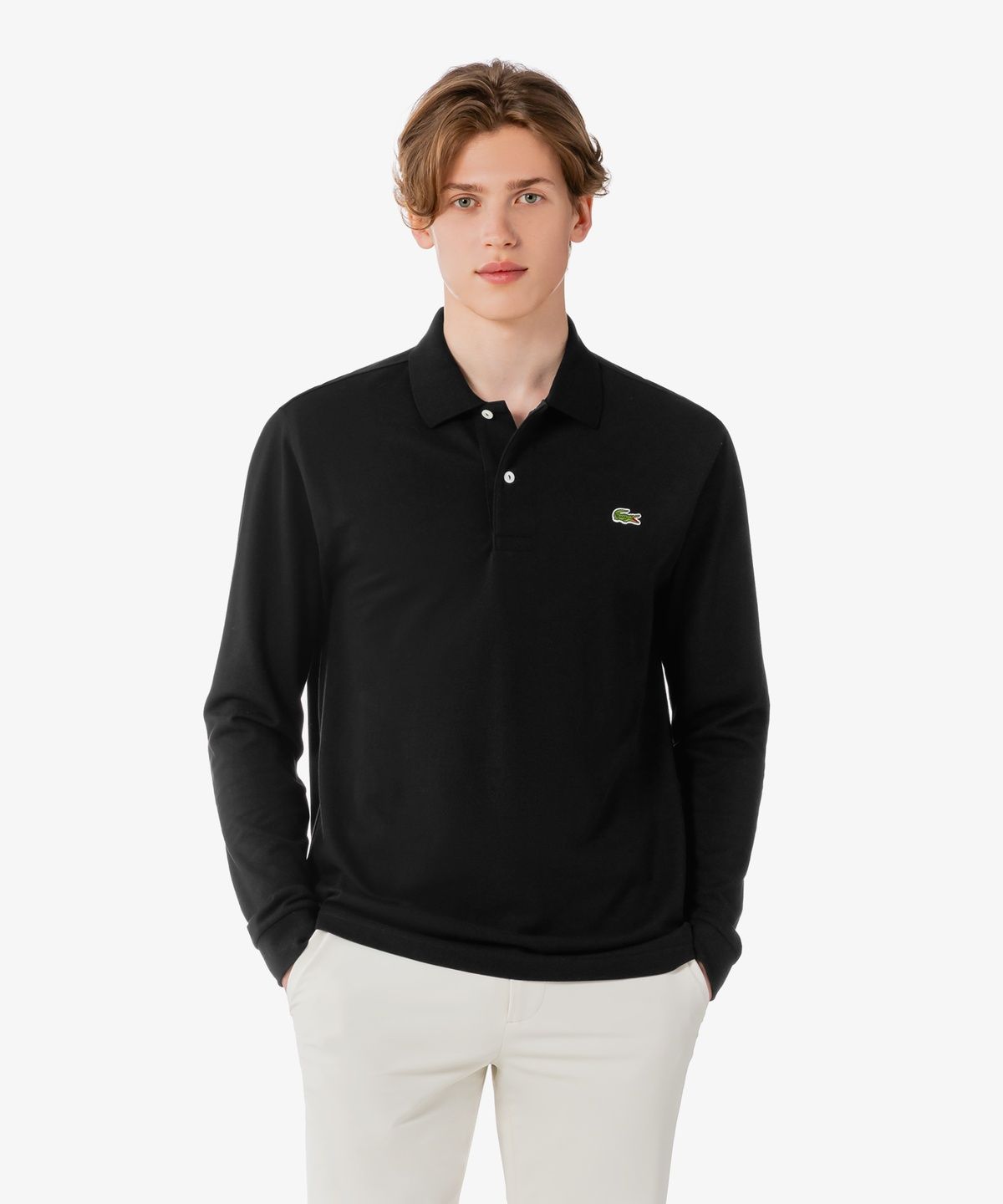 라코스테(LACOSTE) 남성 프렌치 레귤러핏 베이직 긴팔 폴로 셔츠 PH732E-56G 031