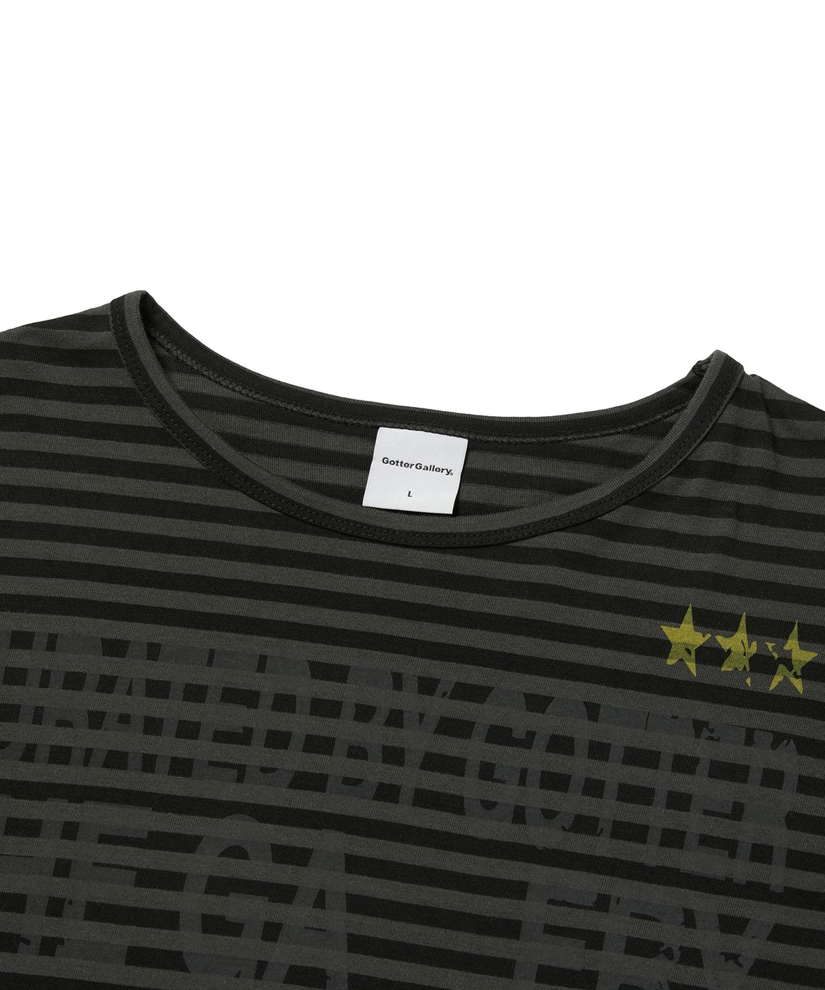 가터갤러리(GOTTER GALLERY) EMPTY LLM STRIPE LONG SLEEVE_CHARCOAL