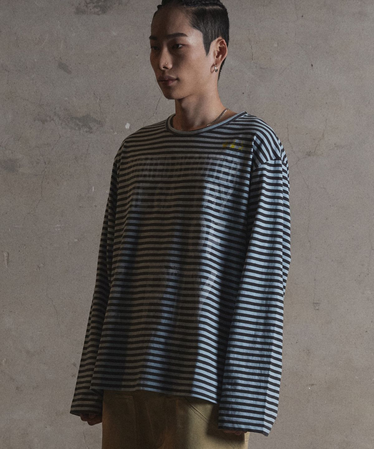 가터갤러리(GOTTER GALLERY) EMPTY LLM STRIPE LONG SLEEVE_SKY BLUE