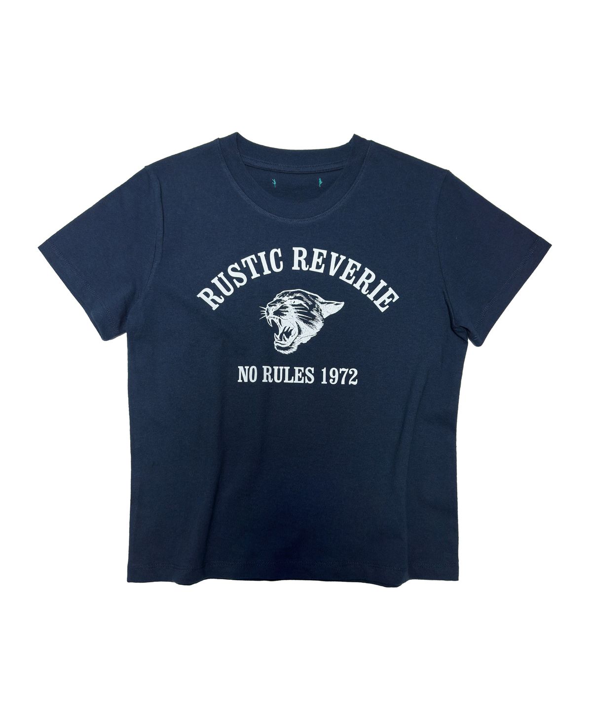 러스틱 레버리(RUSTIC REVERIE) 로어링 캣 베이비 티셔츠 [네이비]