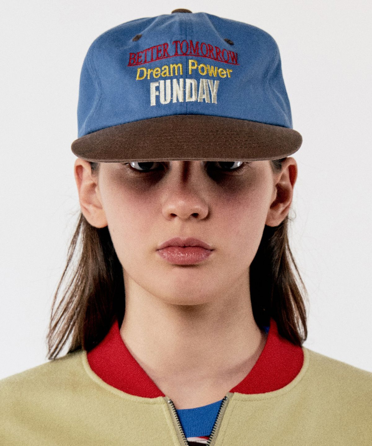 골든선샤인(GOLDEN SUNSHINE) FUNDAY 5-PANEL CAP_BLUE BROWN