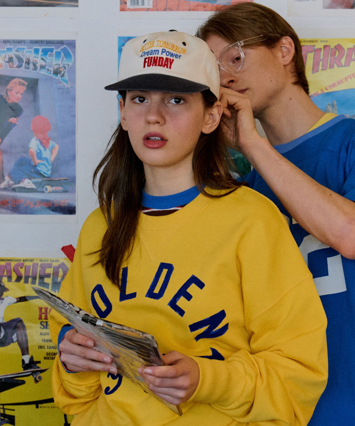 골든선샤인(GOLDEN SUNSHINE) FUNDAY 5-PANEL CAP_VANILA NAVY