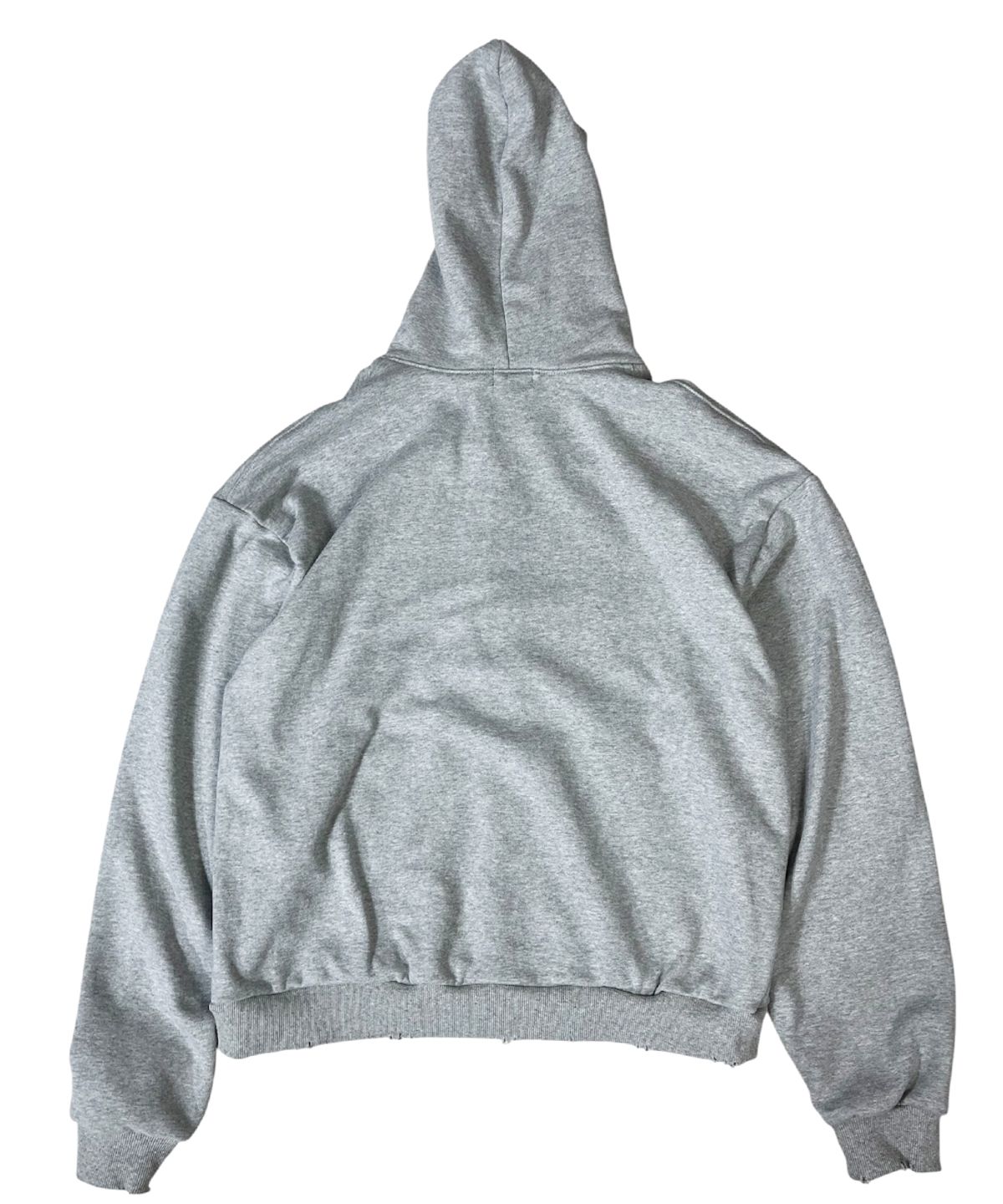 스케이터락(SK8ER ROCK) Camouflage 88 Damage Sweat Hood Zip-up ((Melange gray))