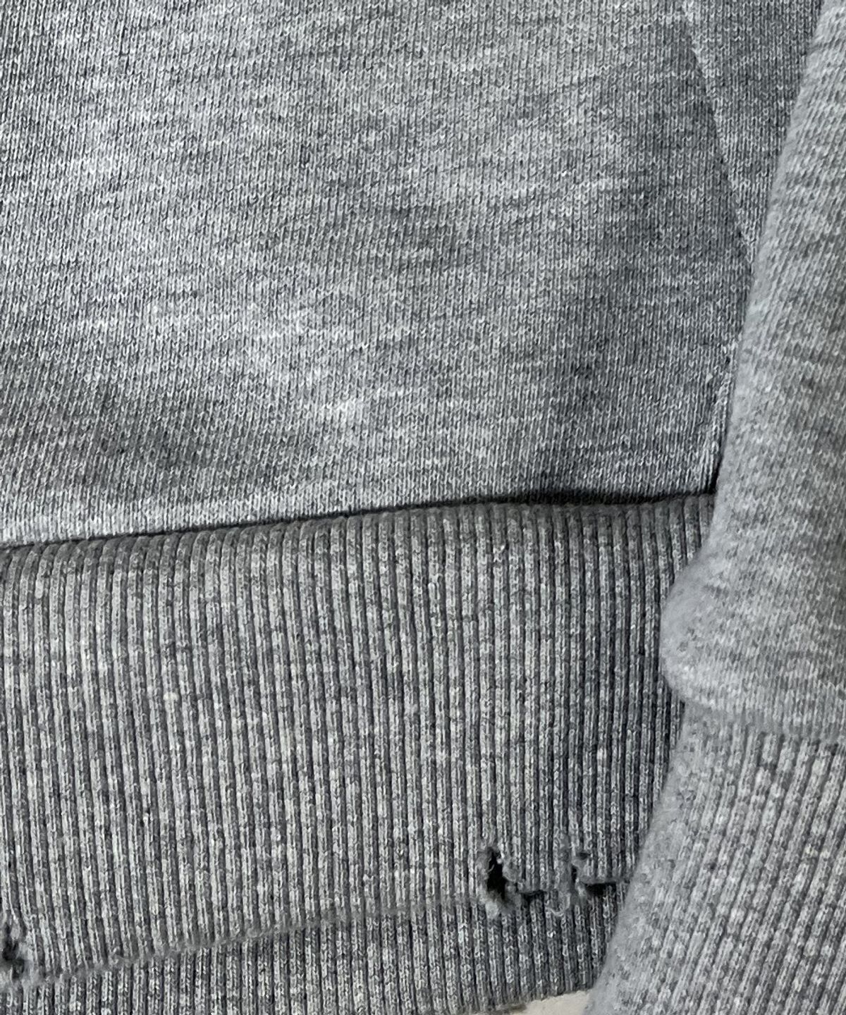 스케이터락(SK8ER ROCK) Camouflage 88 Damage Sweat Hood Zip-up ((Melange gray))