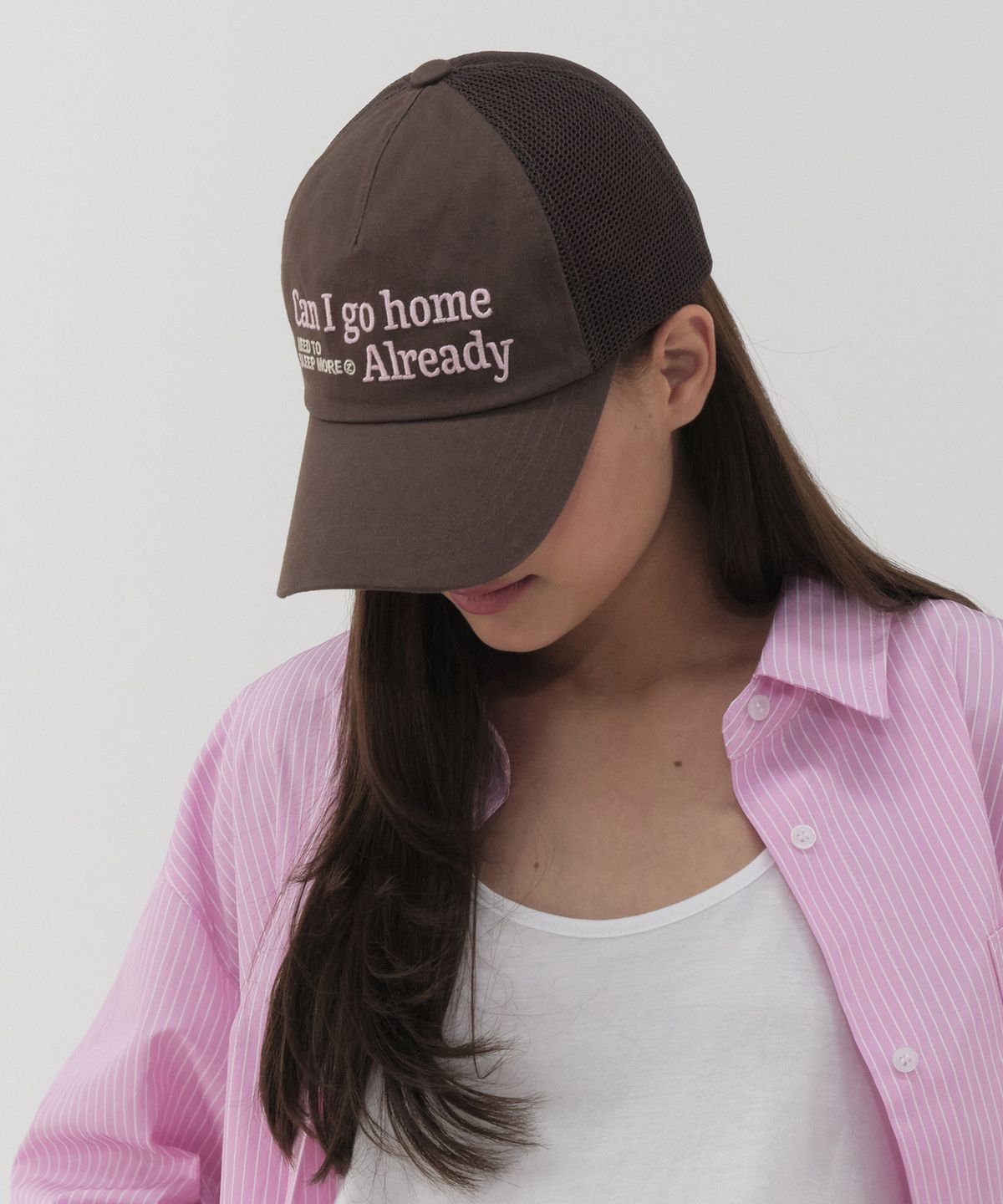 레이지지(LAZYZ) 캔 아이 고 홈 메쉬 볼캡 (4색상)