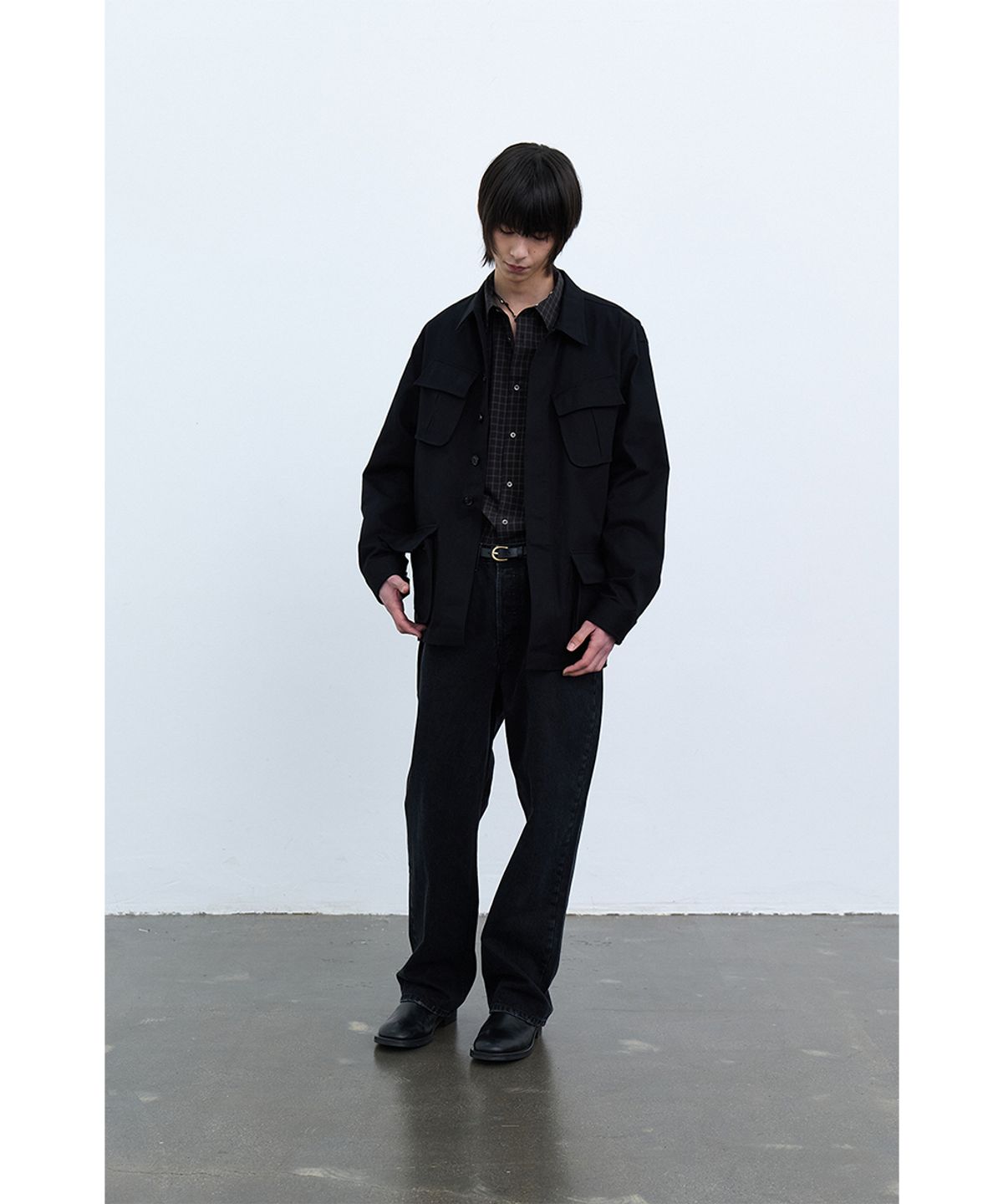 유체 프레타 포르테(YOUCHE PRET A PORTER) SQ STANDARD STRAIGHT DENIM Graphite Black