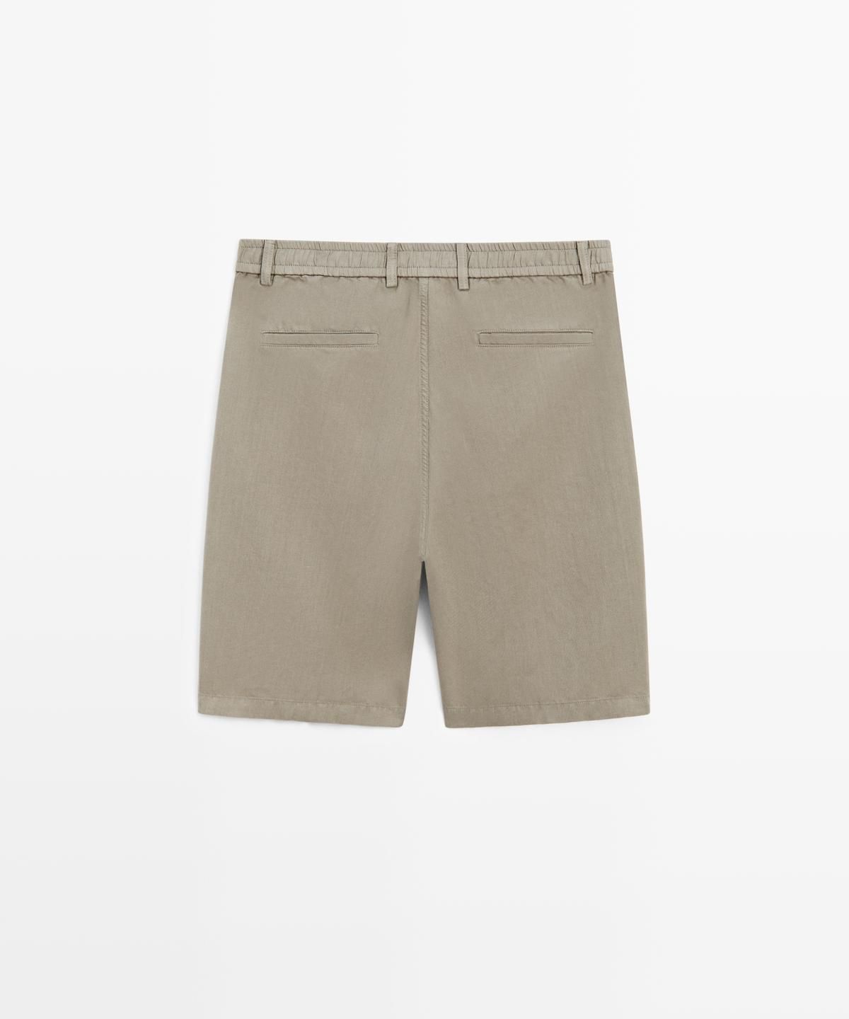 마시모두띠(MASSIMO DUTTI) 린넨 버뮤다 팬츠