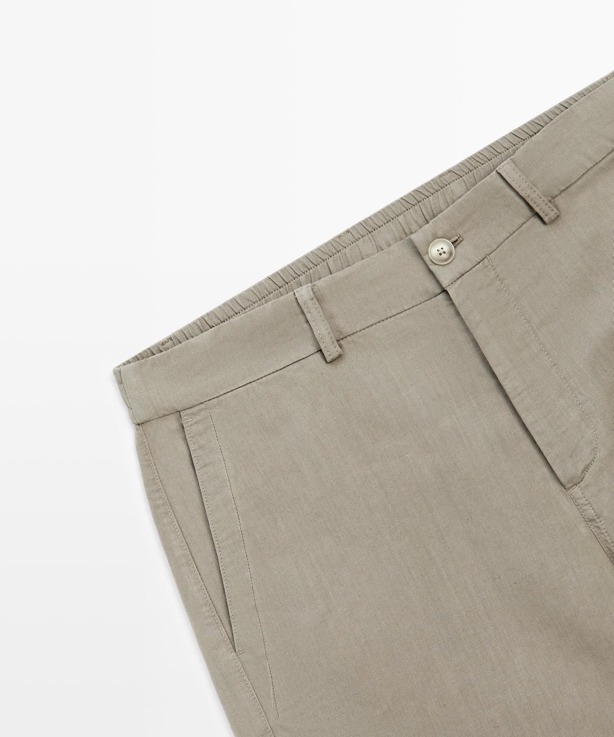 마시모두띠(MASSIMO DUTTI) 린넨 버뮤다 팬츠