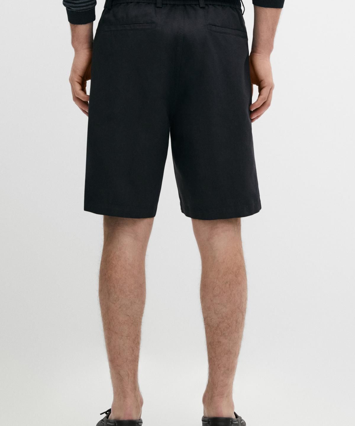 마시모두띠(MASSIMO DUTTI) 린넨 버뮤다 팬츠