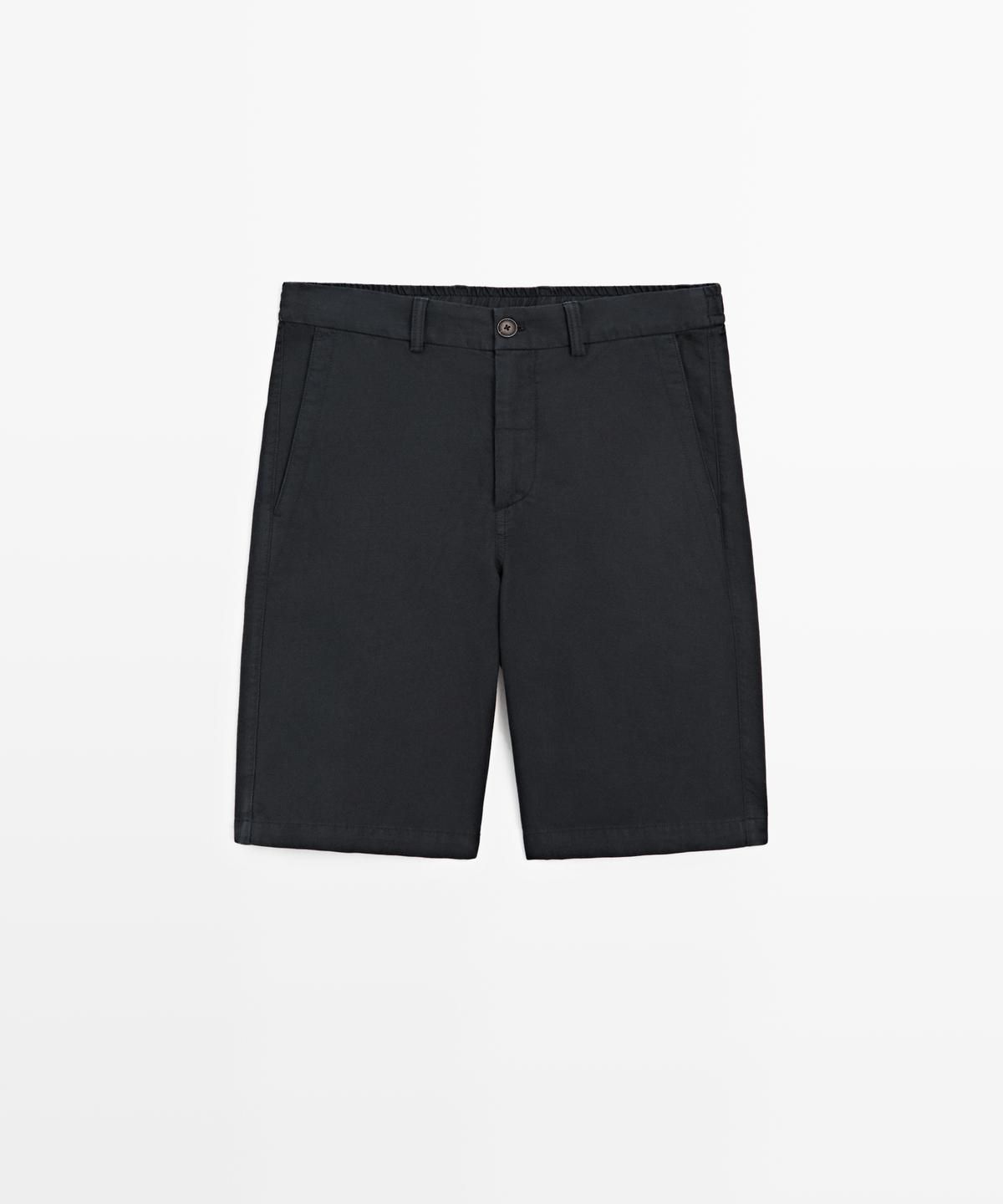 마시모두띠(MASSIMO DUTTI) 린넨 버뮤다 팬츠