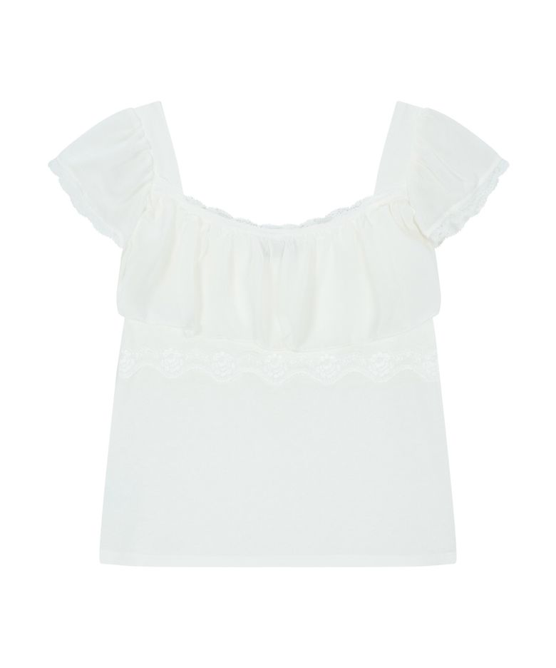 MUSINSA公式 | BELLIALEU PRINCESS BLOUSE WHITE