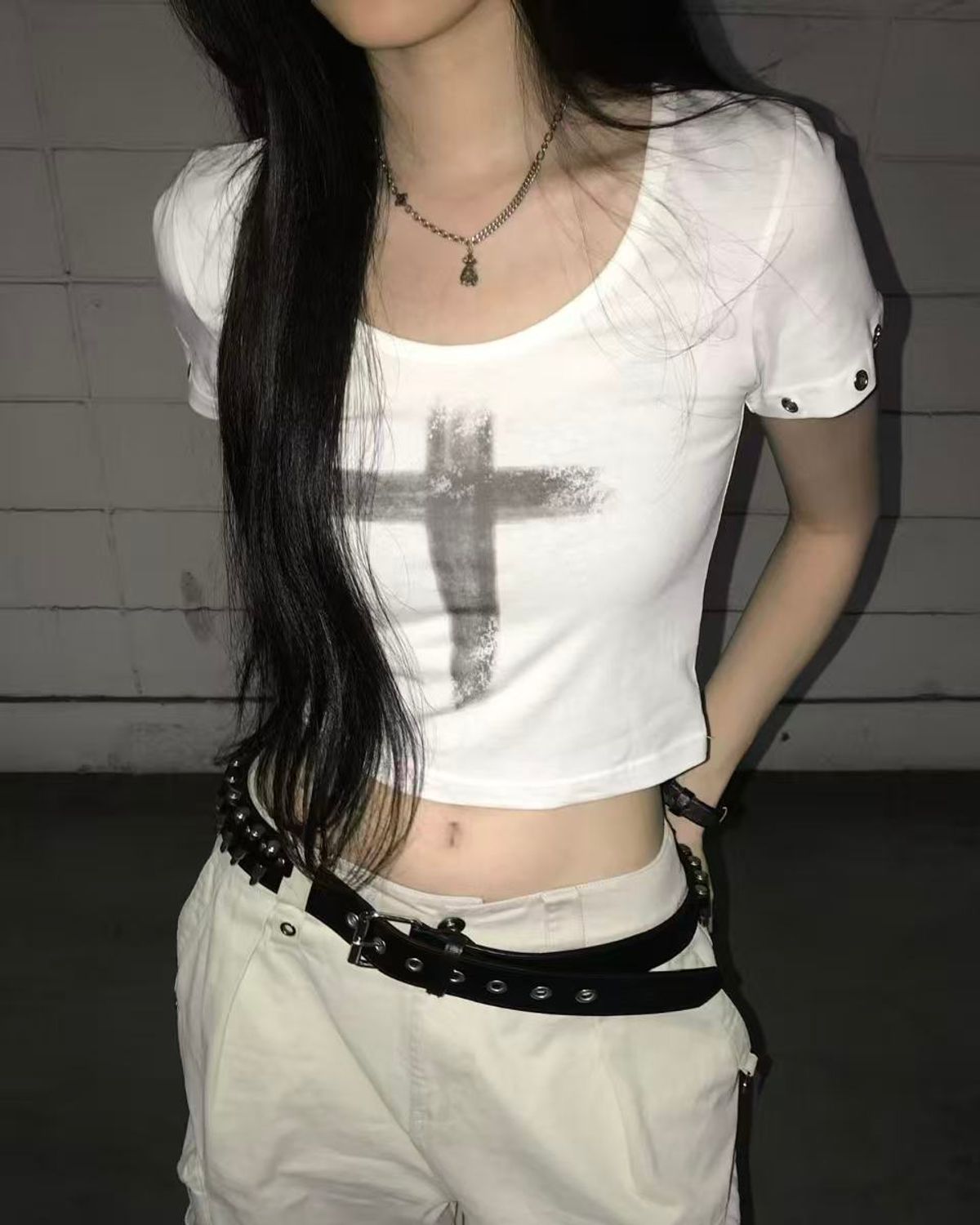 리버뉴스(LIBERALNEWS) SILVERCROSS SHORT T-SHIRT_WHITE