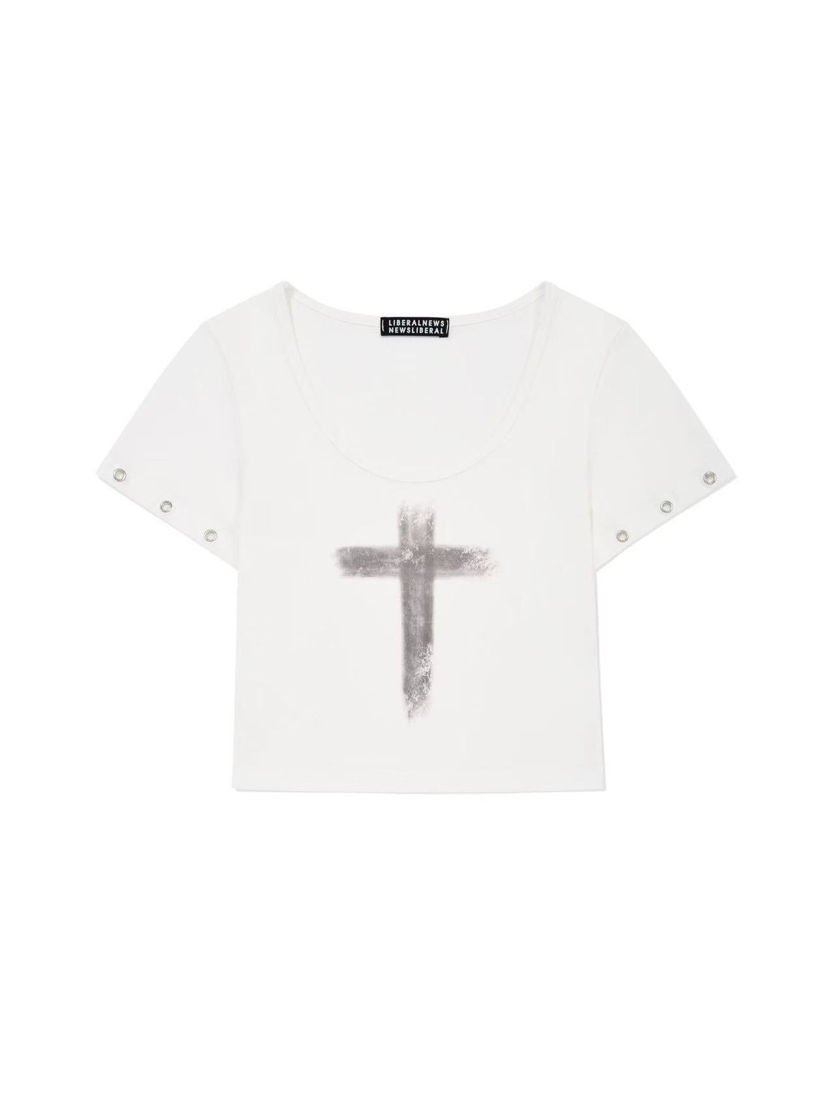 리버뉴스(LIBERALNEWS) SILVERCROSS SHORT T-SHIRT_WHITE