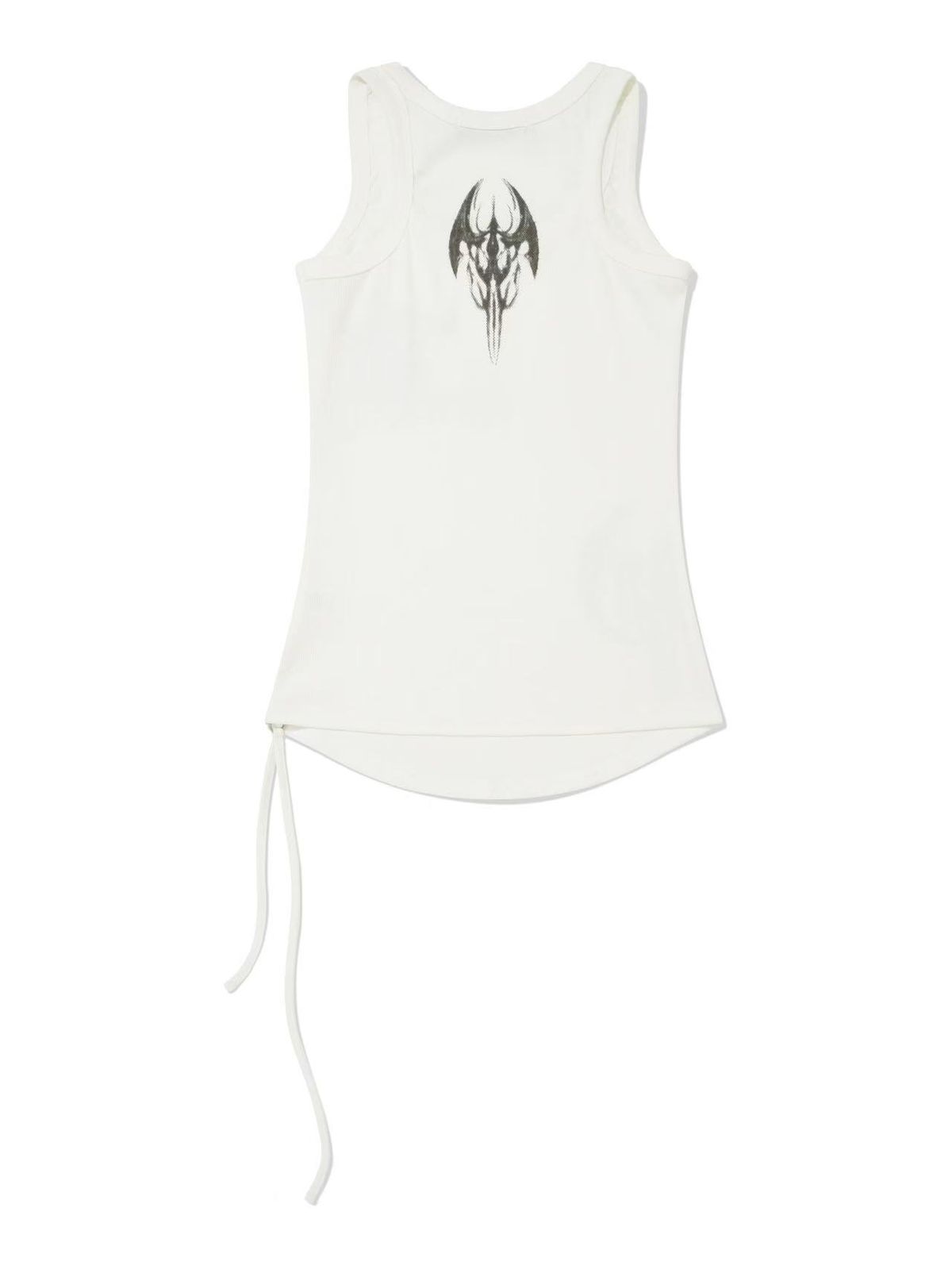 리버뉴스(LIBERALNEWS) BLAVKNESS NEWS SLEEVELESS_WHITE