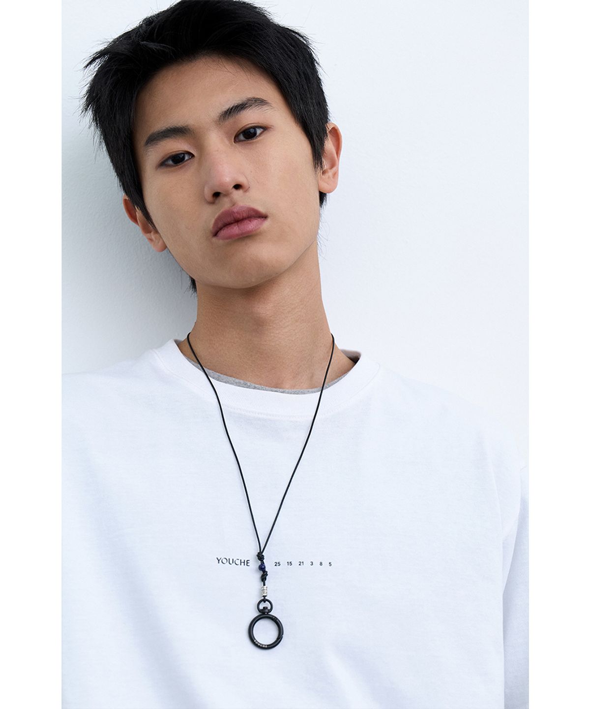 유체 프레타 포르테(YOUCHE PRET A PORTER) SQ RING NECKLACE 002 Black