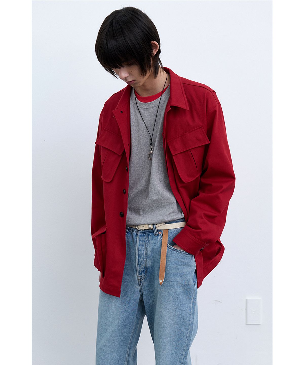 유체 프레타 포르테(YOUCHE PRET A PORTER) SQ NARROW BELT Chalk