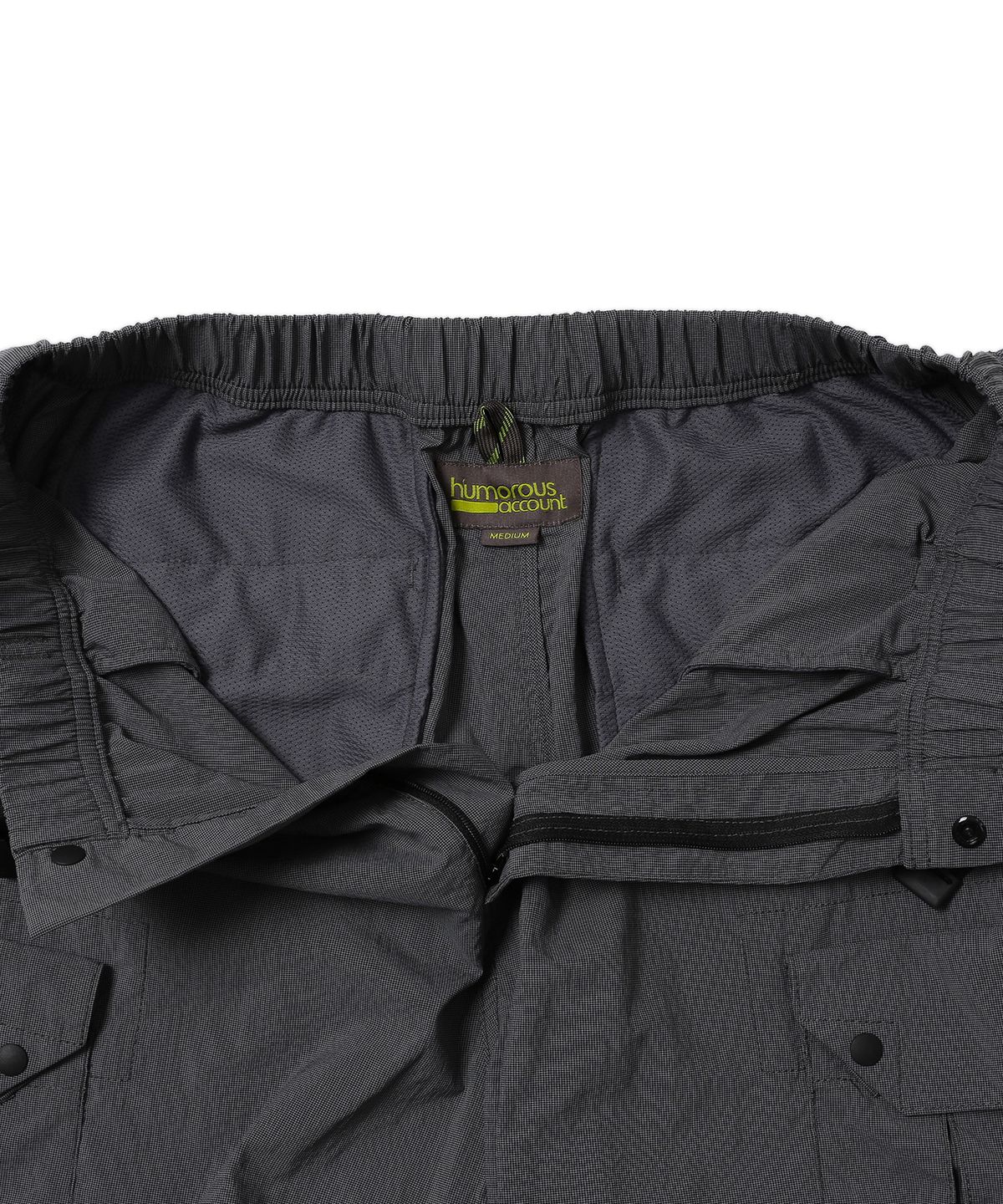 휴머러스 어카운트(HUMOROUS ACCOUNT) FIELD CARGO SHORTS / CHARCOAL GRID