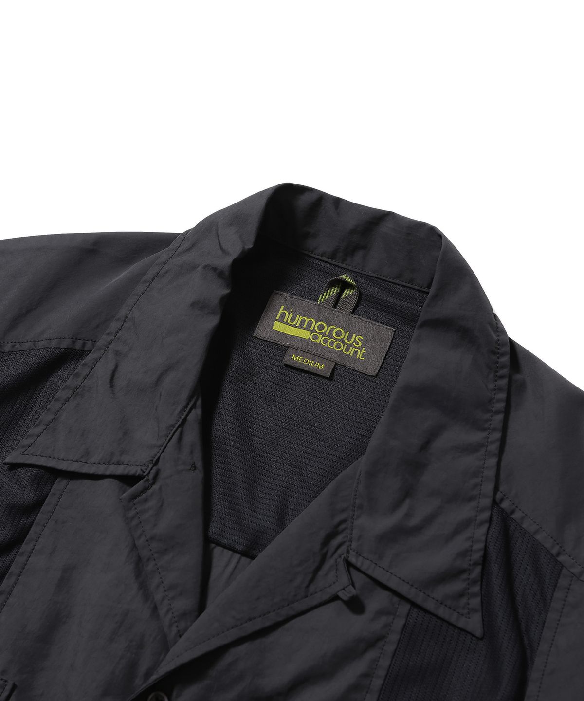 휴머러스 어카운트(HUMOROUS ACCOUNT) GUAYABERA HALF SHIRT / CHARCOAL