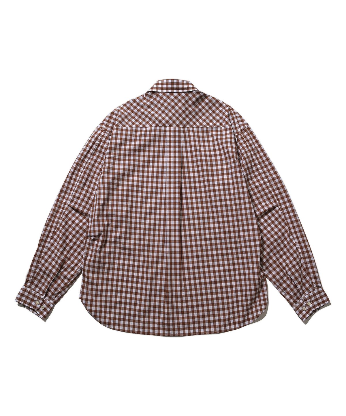 휴머러스 어카운트(HUMOROUS ACCOUNT) REST SHIRT / BROWN GINGHAM