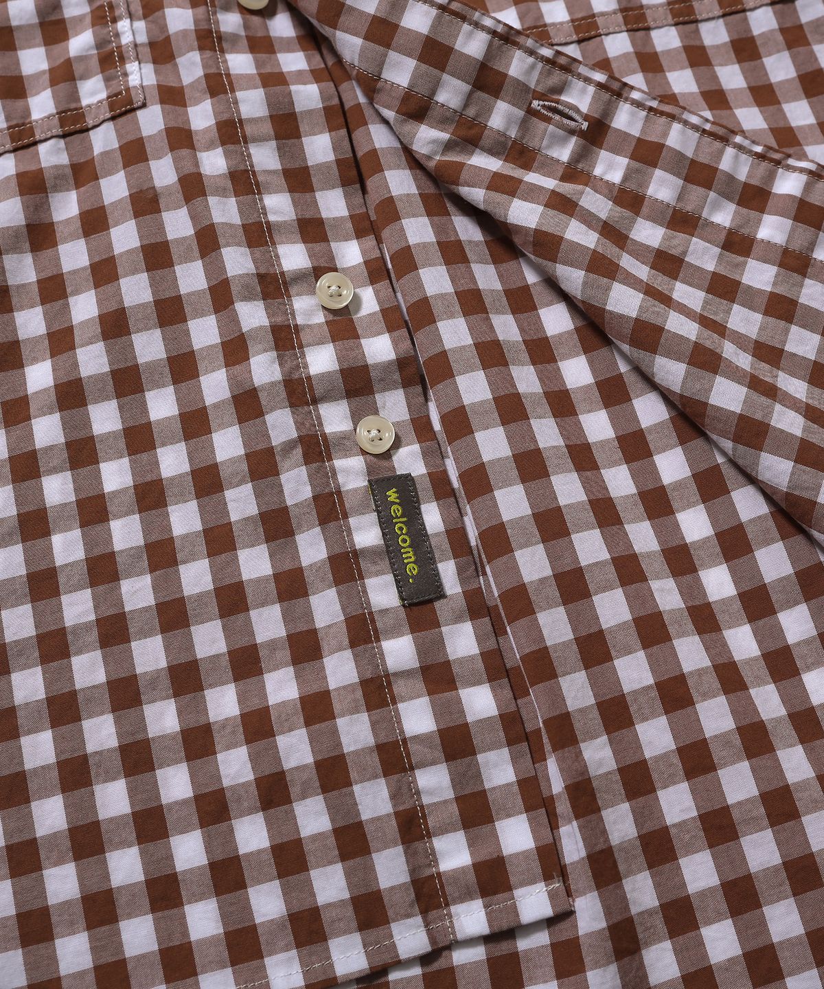 휴머러스 어카운트(HUMOROUS ACCOUNT) REST SHIRT / BROWN GINGHAM
