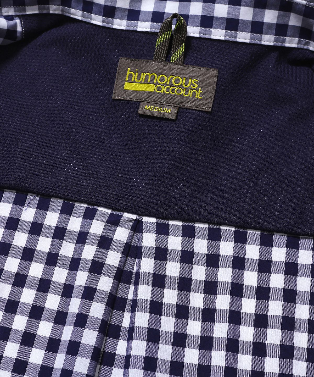 휴머러스 어카운트(HUMOROUS ACCOUNT) REST SHIRT / NAVY GINGHAM
