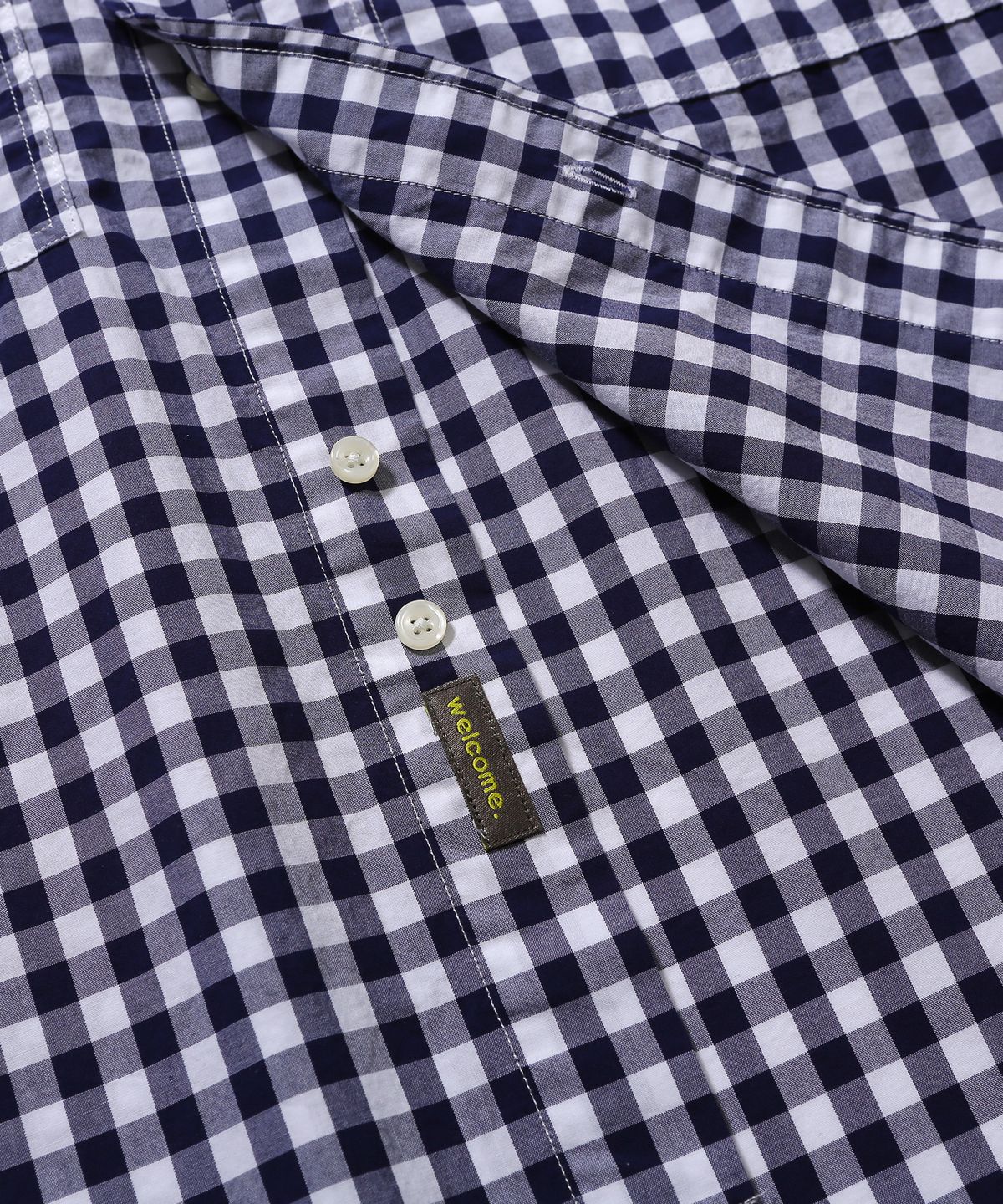 휴머러스 어카운트(HUMOROUS ACCOUNT) REST SHIRT / NAVY GINGHAM