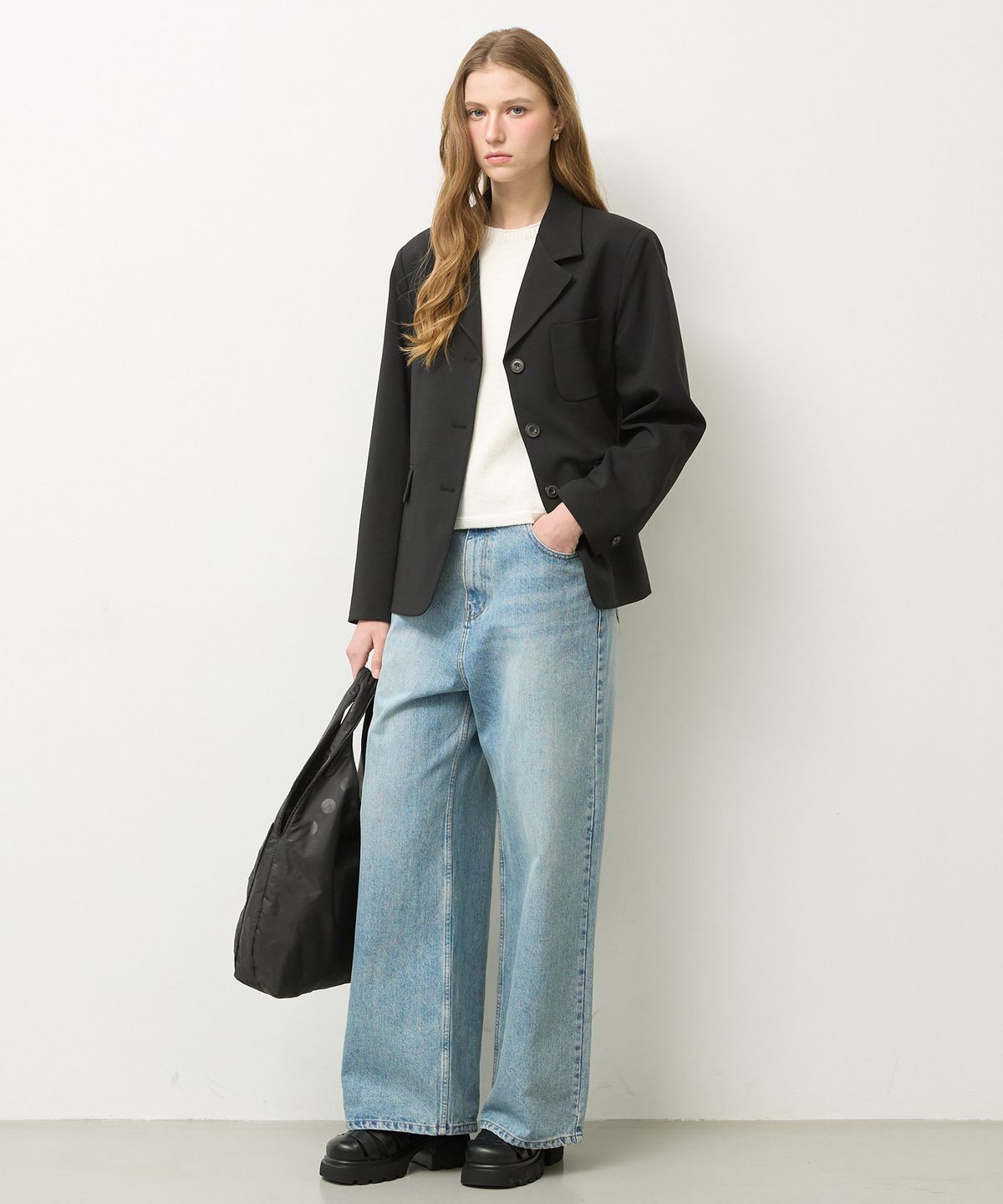 뉴루키(NEW LOOKY) Basic fit jacket_Black