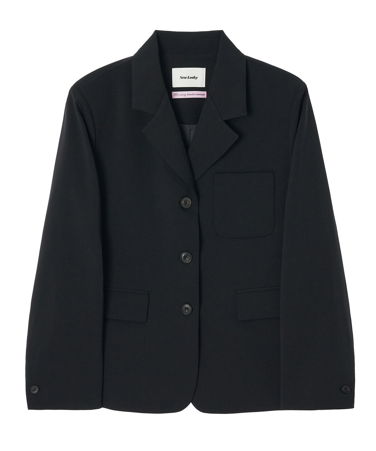 뉴루키(NEW LOOKY) Basic fit jacket_Black