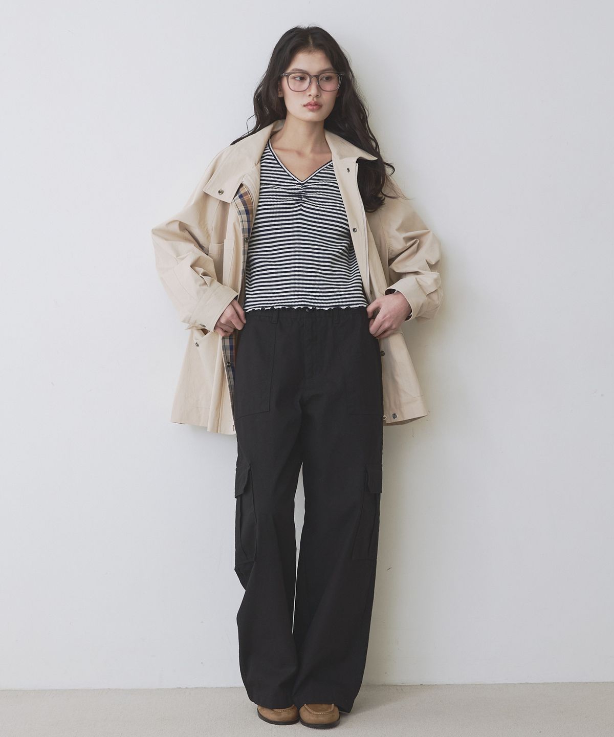 뉴루키(NEW LOOKY) New vintage work jacket_Beige