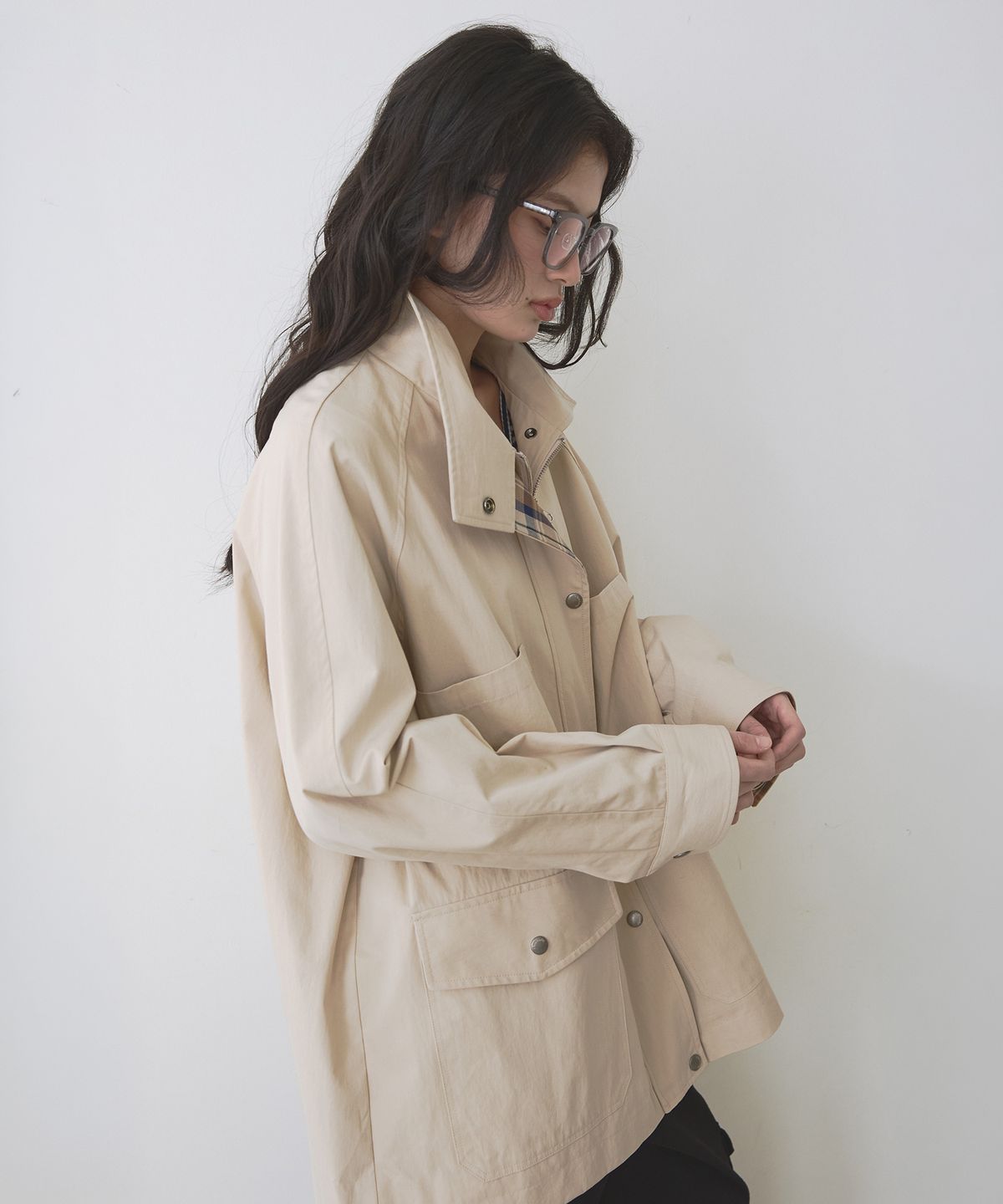 뉴루키(NEW LOOKY) New vintage work jacket_Beige