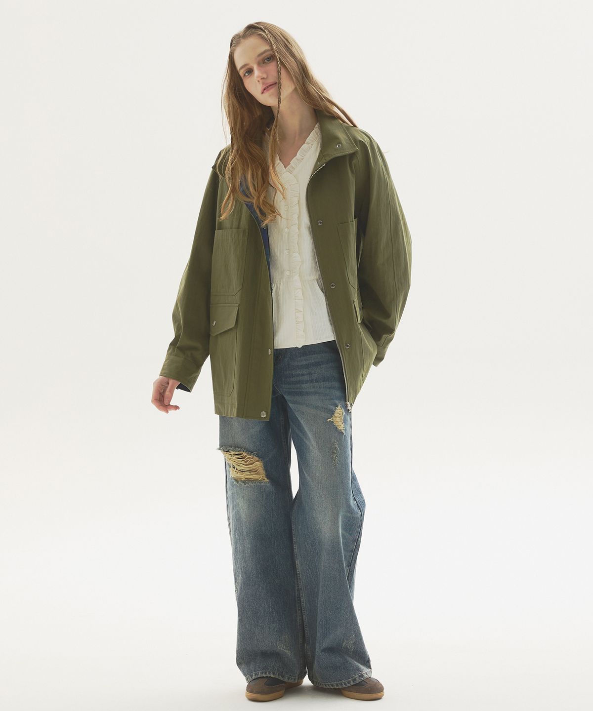 뉴루키(NEW LOOKY) New vintage work jacket_Khaki