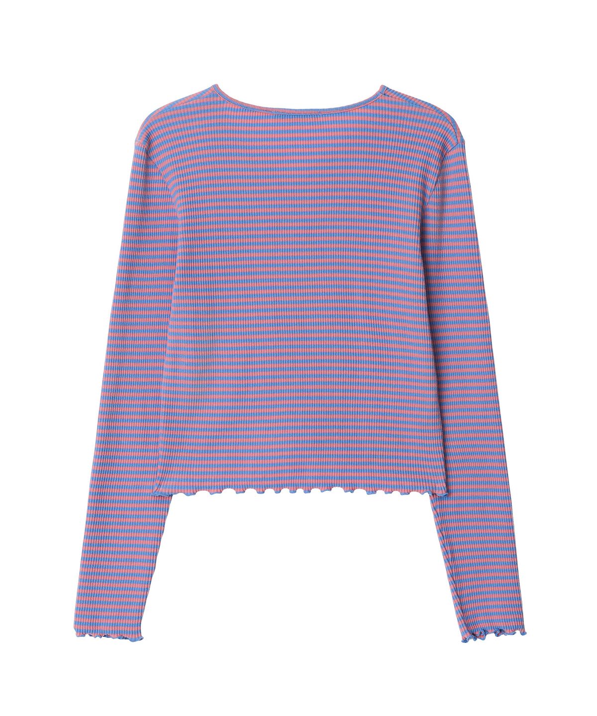 뉴루키(NEW LOOKY) Shirring point long sleeves t-shirt_Pink